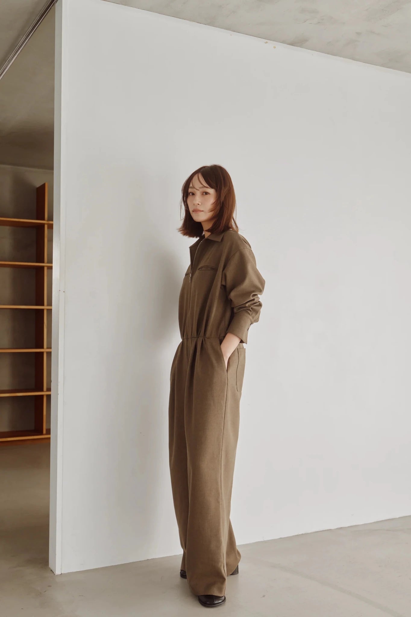 【Hella 2026 FALLWINTER COLLECTION】Zip Front Jumpsuit - Champdelarose