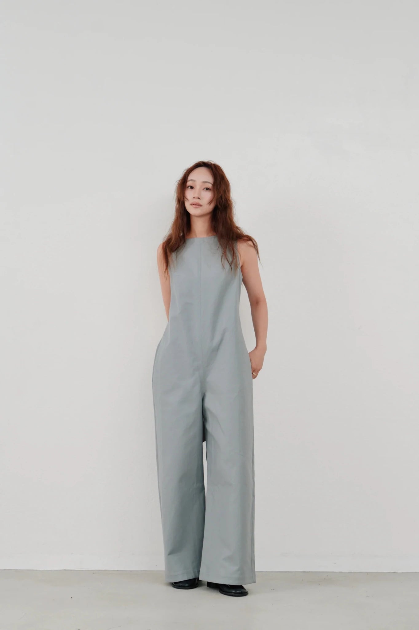 【Hella 2026 SPRING/SUMMER】back open cotton overall - Champdelarose