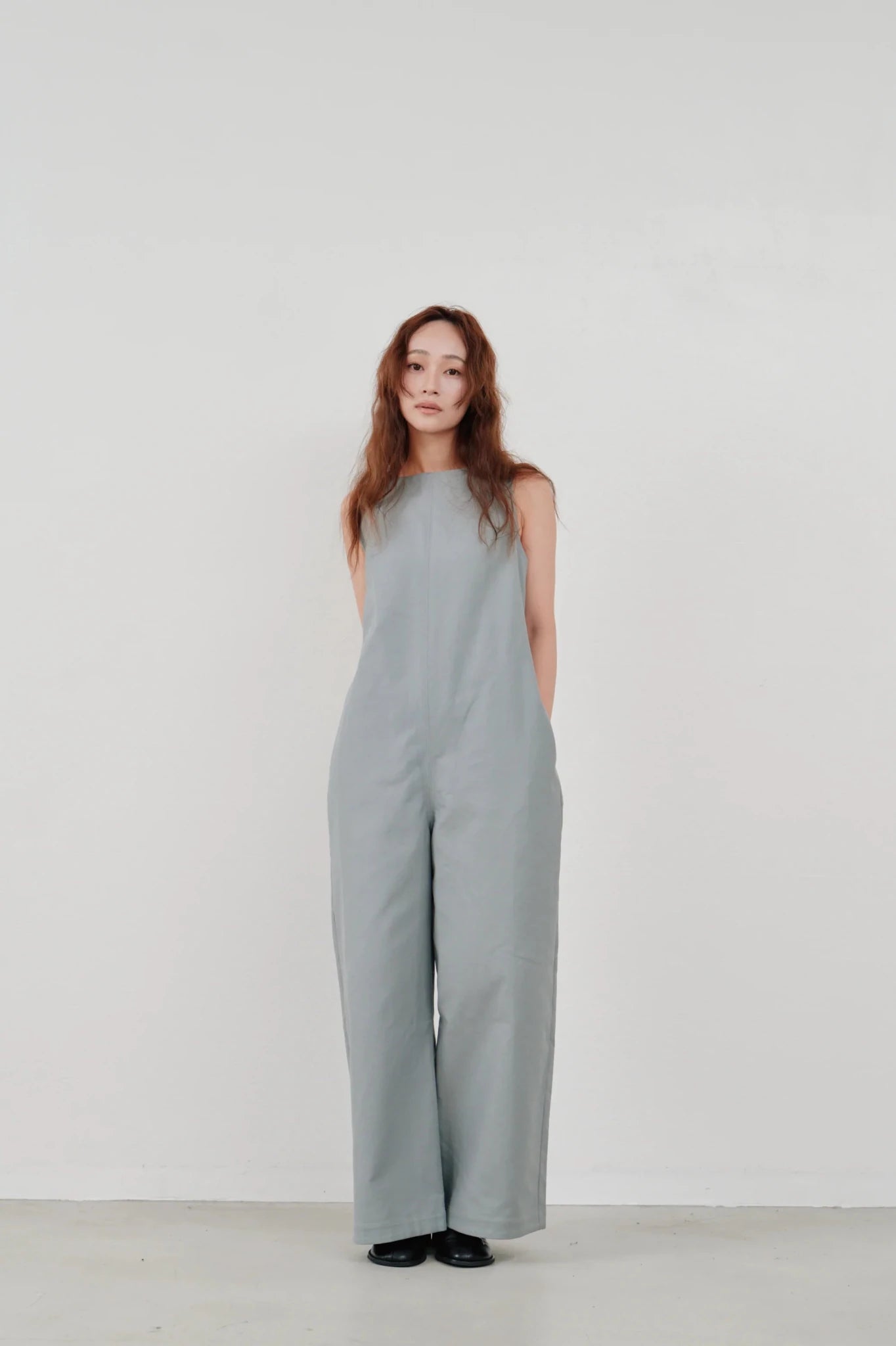 【Hella 2026 SPRING/SUMMER】back open cotton overall - Champdelarose