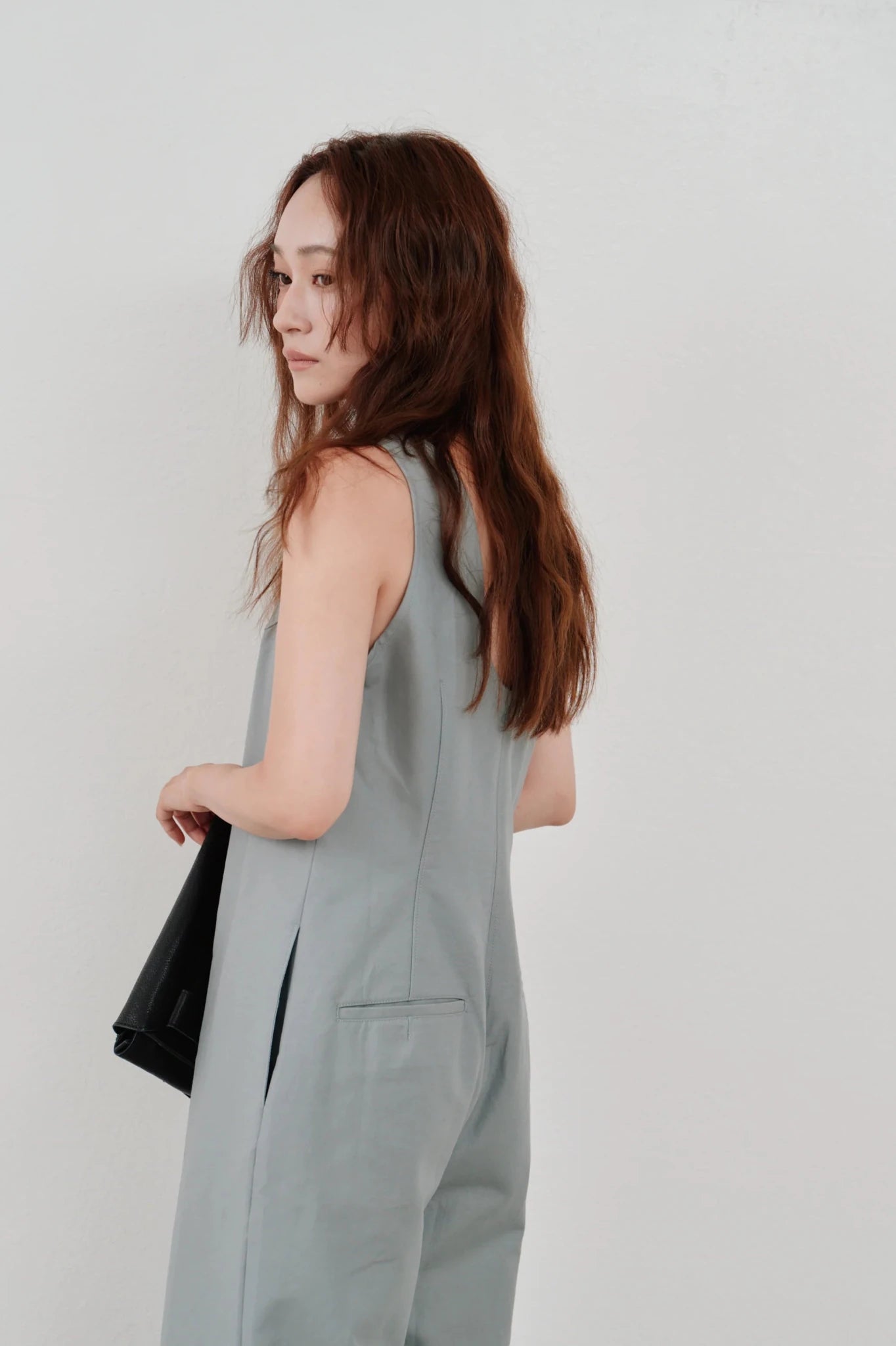 【Hella 2026 SPRING/SUMMER】back open cotton overall - Champdelarose
