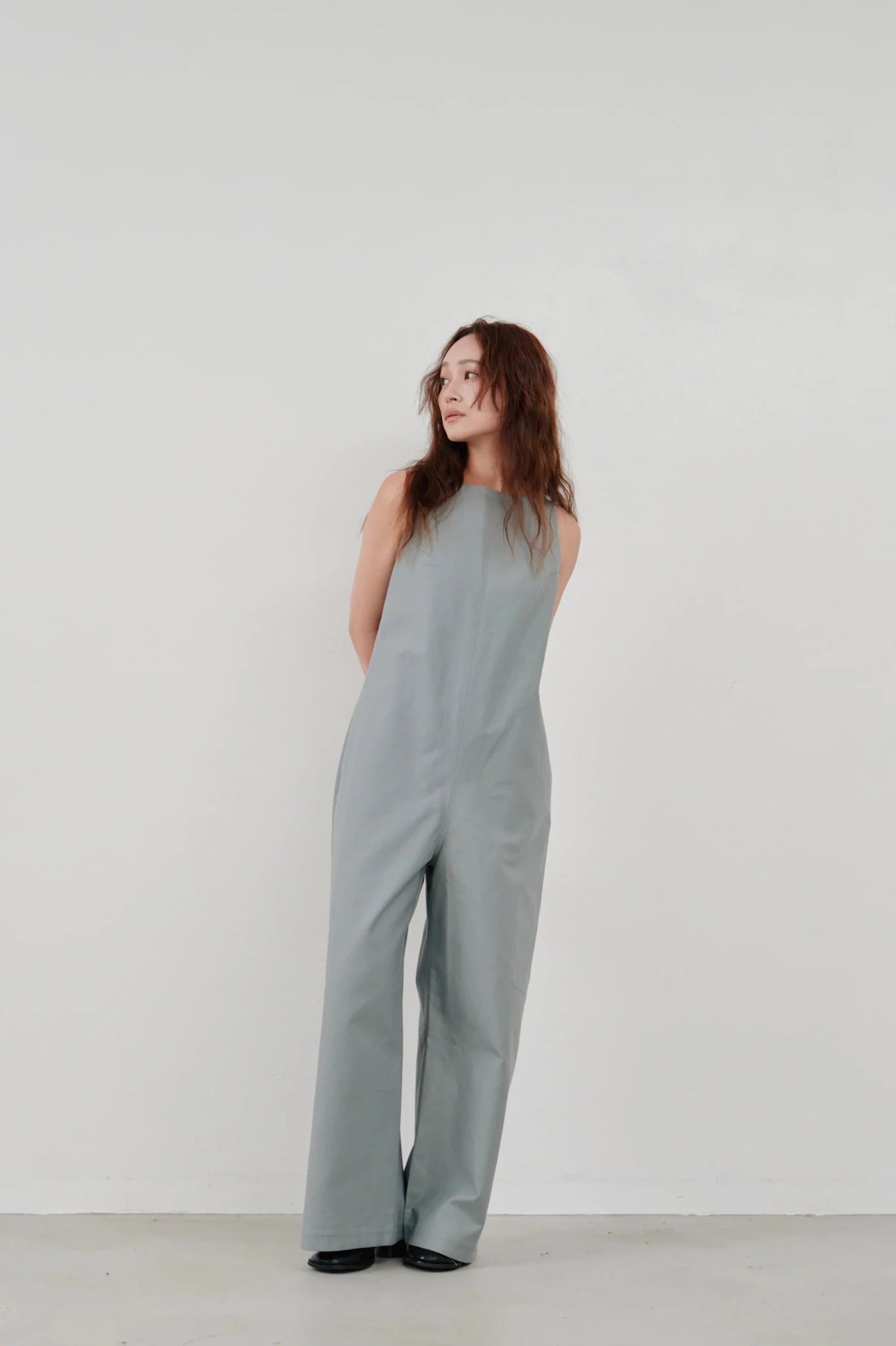 【Hella 2026 SPRING/SUMMER】back open cotton overall - Champdelarose