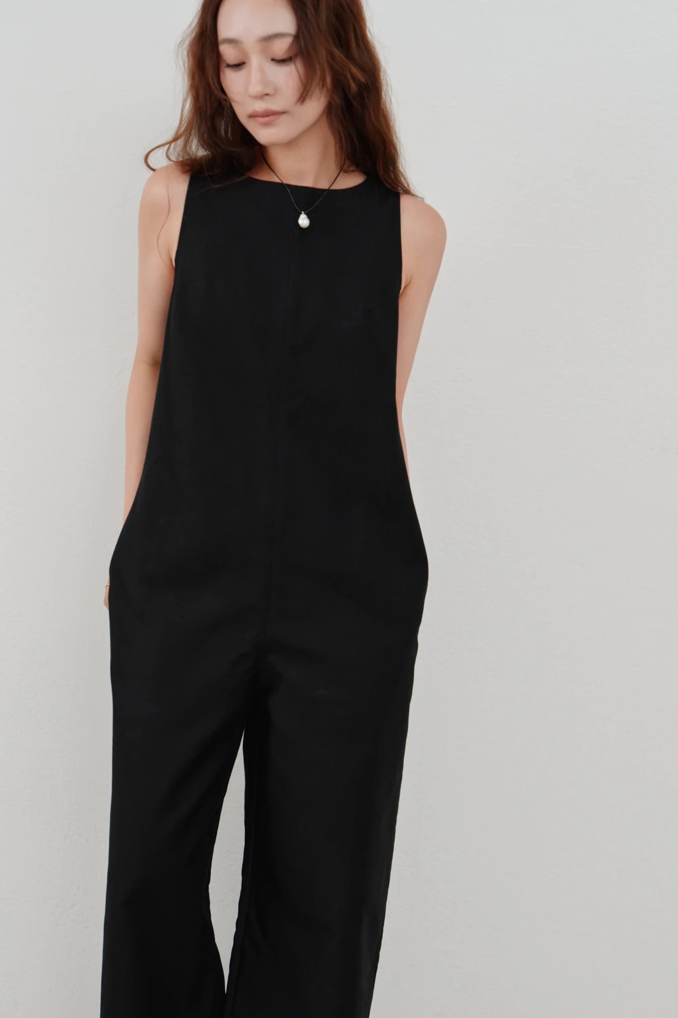 【Hella 2026 SPRING/SUMMER】back open cotton overall - Champdelarose