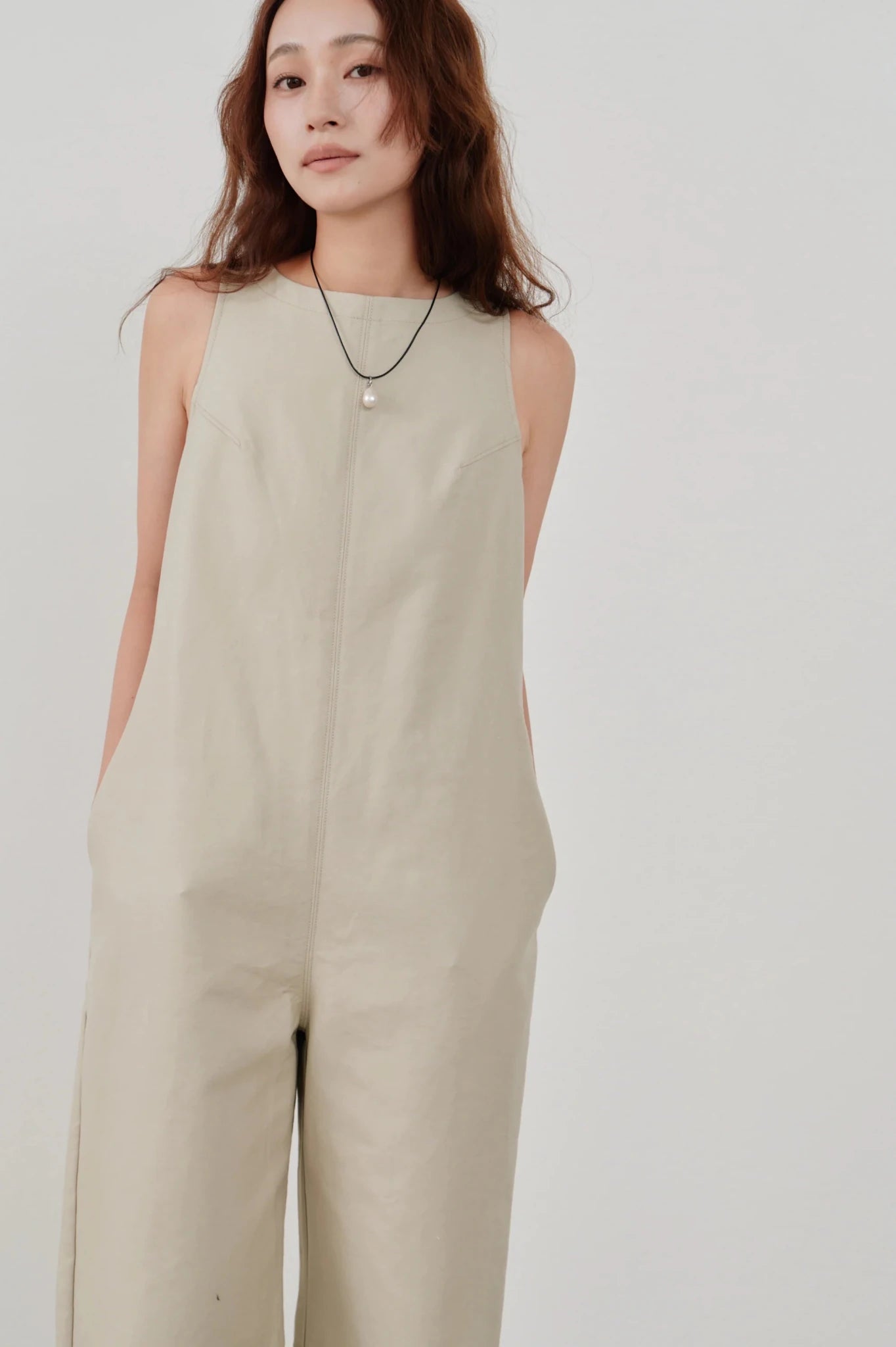 【Hella 2026 SPRING/SUMMER】back open cotton overall - Champdelarose