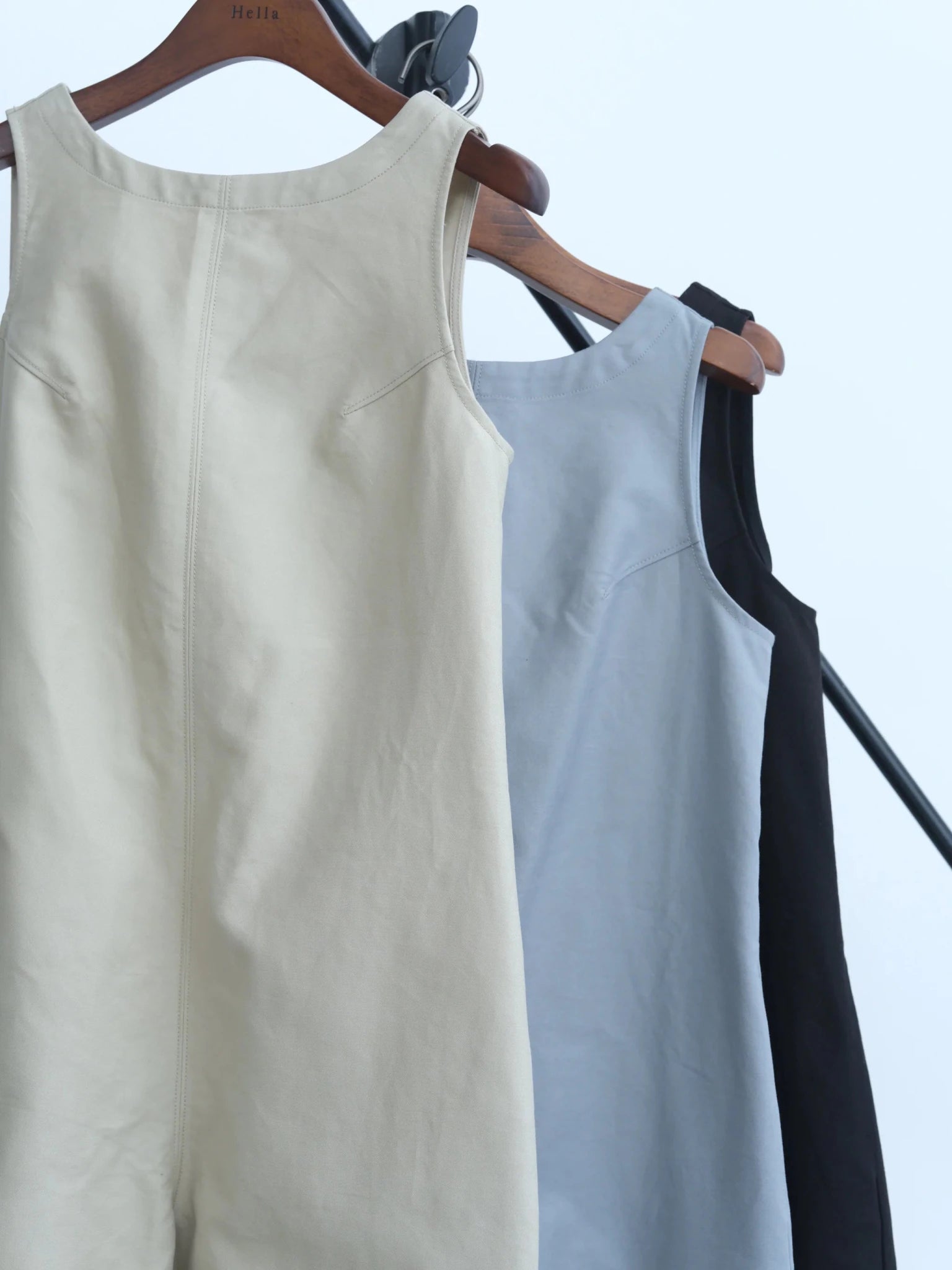 【Hella 2026 SPRING/SUMMER】back open cotton overall - Champdelarose