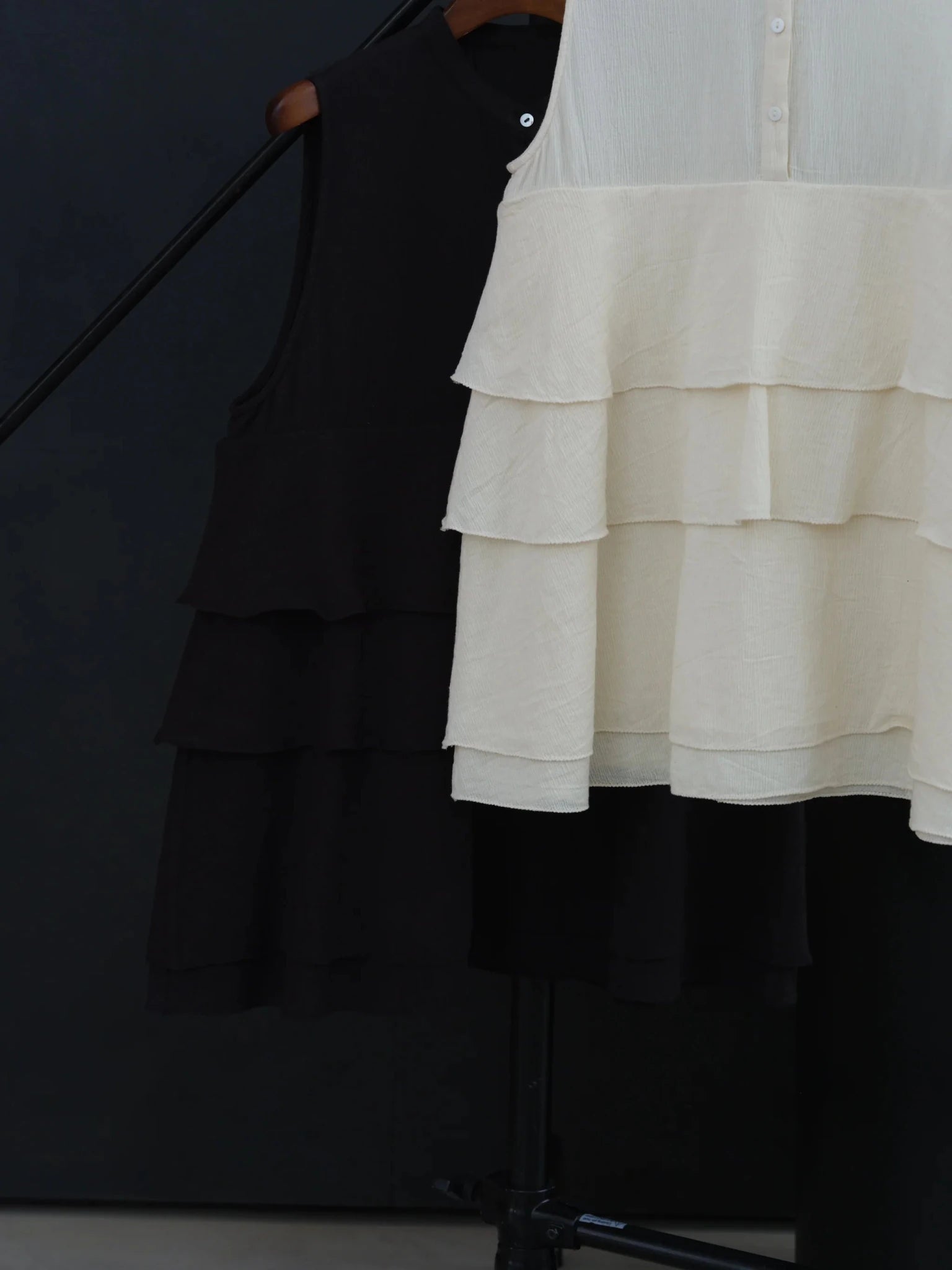 【Hella 2026 SPRING/SUMMER】cotton crepe layer top - Champdelarose