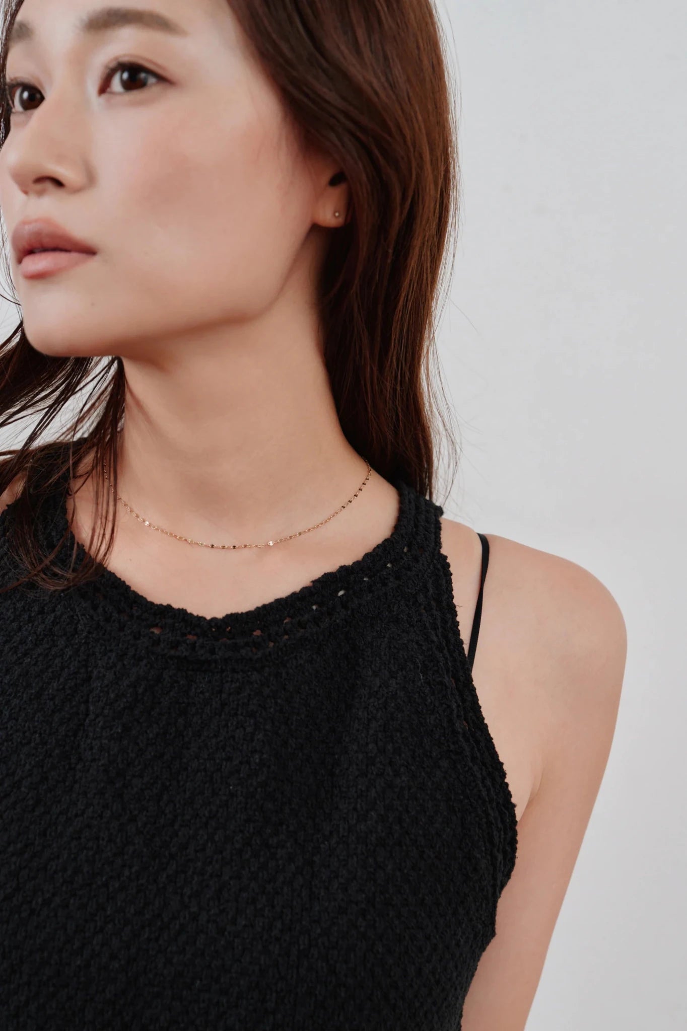 【Hella 2026 SPRING/SUMMER】crochet edging knit top - Champdelarose