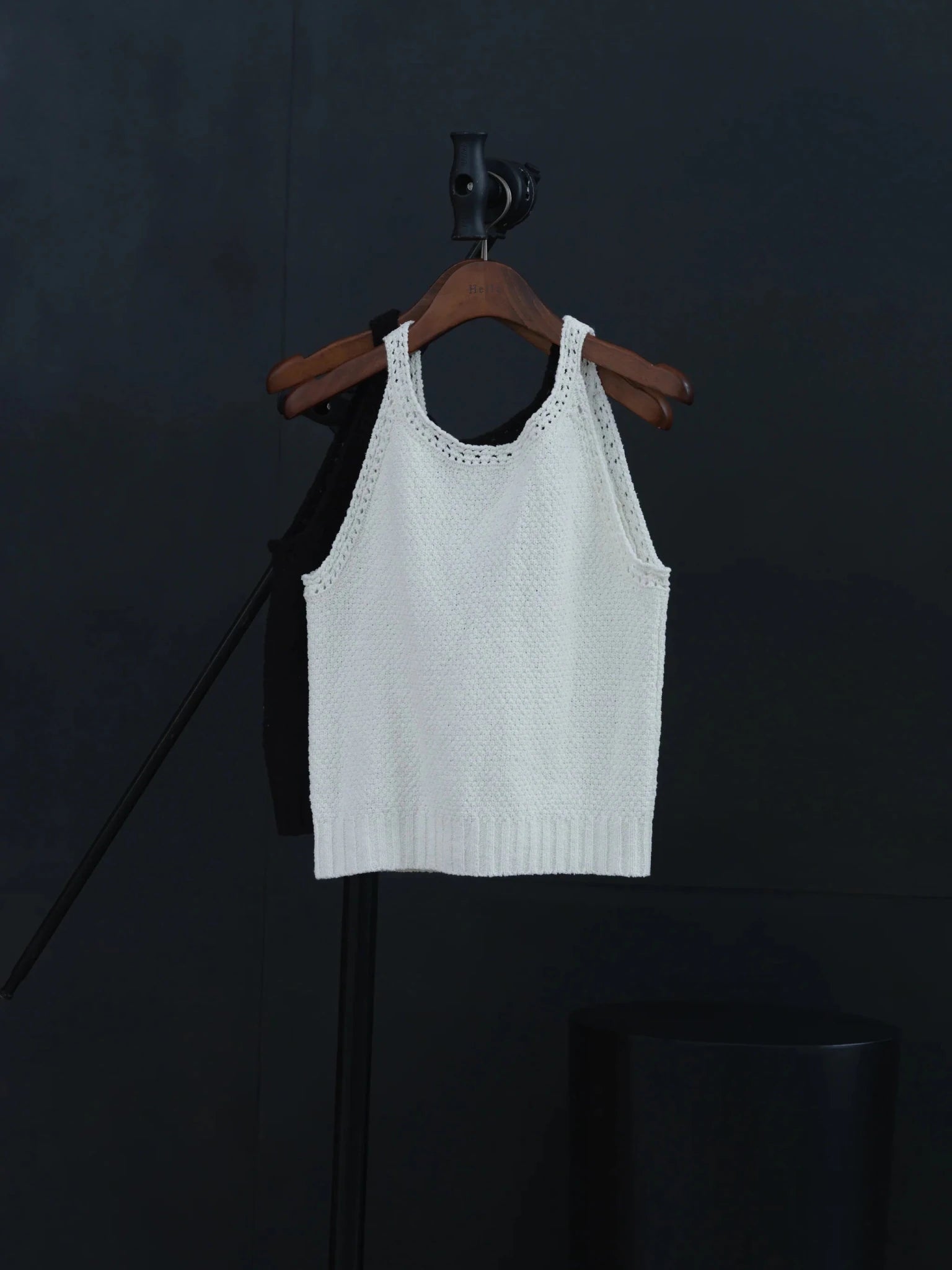 【Hella 2026 SPRING/SUMMER】crochet edging knit top - Champdelarose