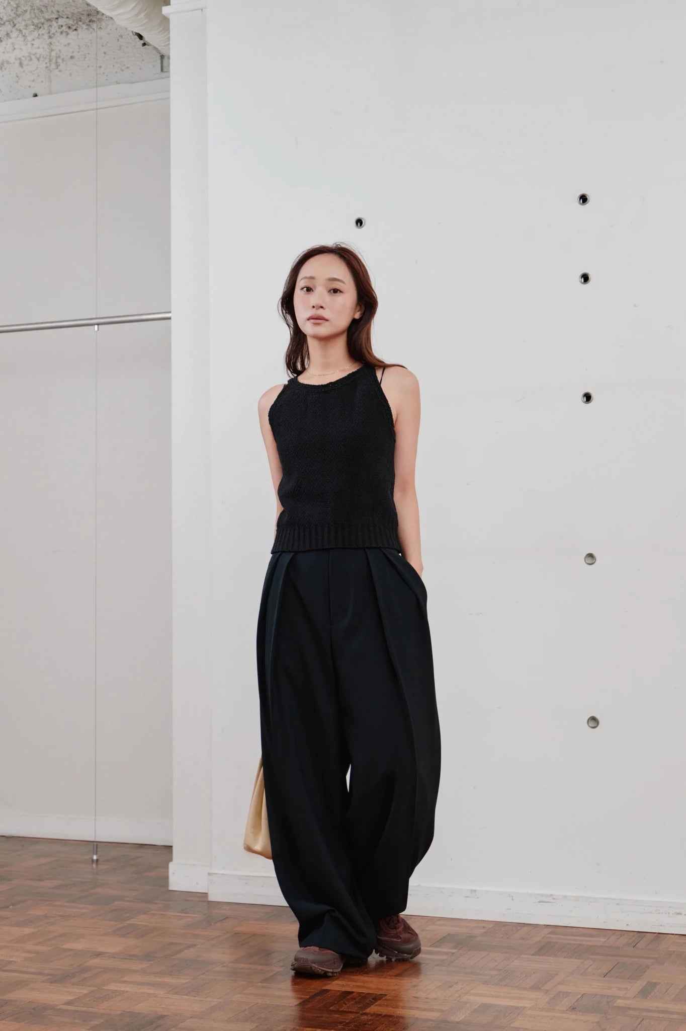 【Hella 2026 SPRING/SUMMER】crochet edging knit top - Champdelarose