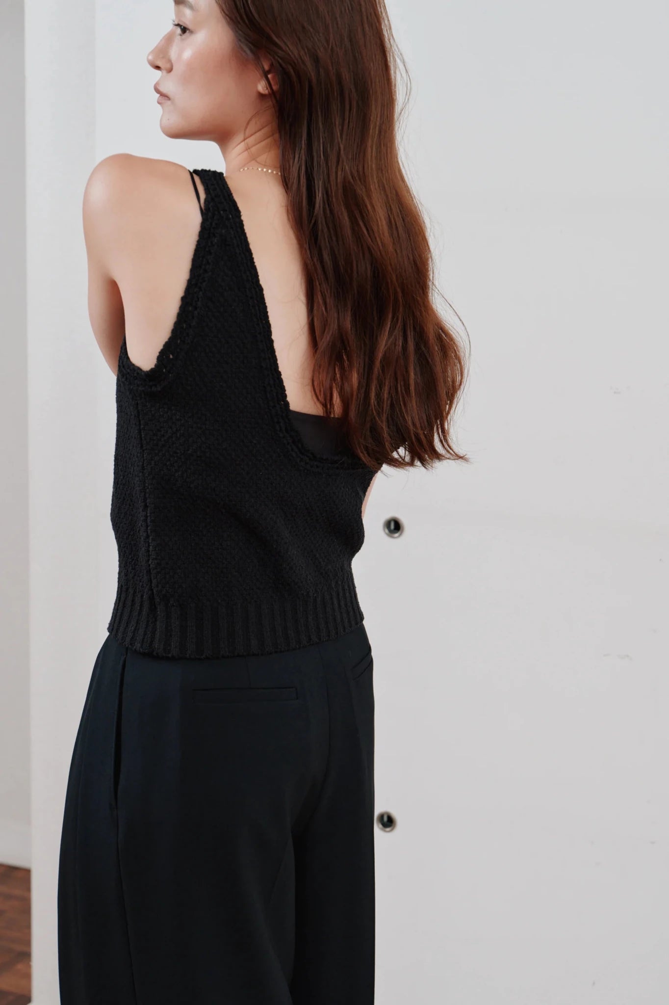 【Hella 2026 SPRING/SUMMER】crochet edging knit top - Champdelarose