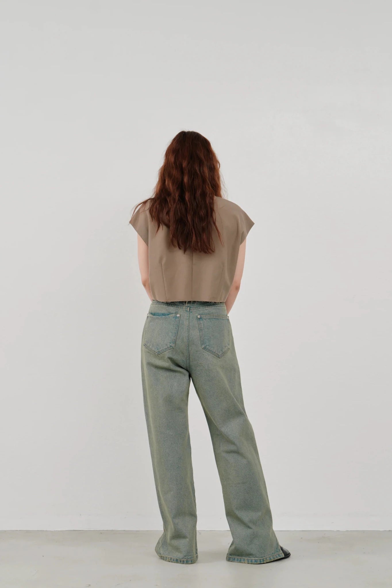 【Hella 2026 SPRING/SUMMER】cut off cropped shirt - Champdelarose