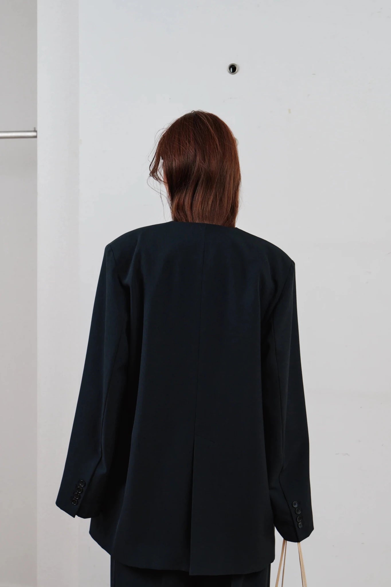 【Hella 2026 SPRING/SUMMER】double button no collar jacket - Champdelarose