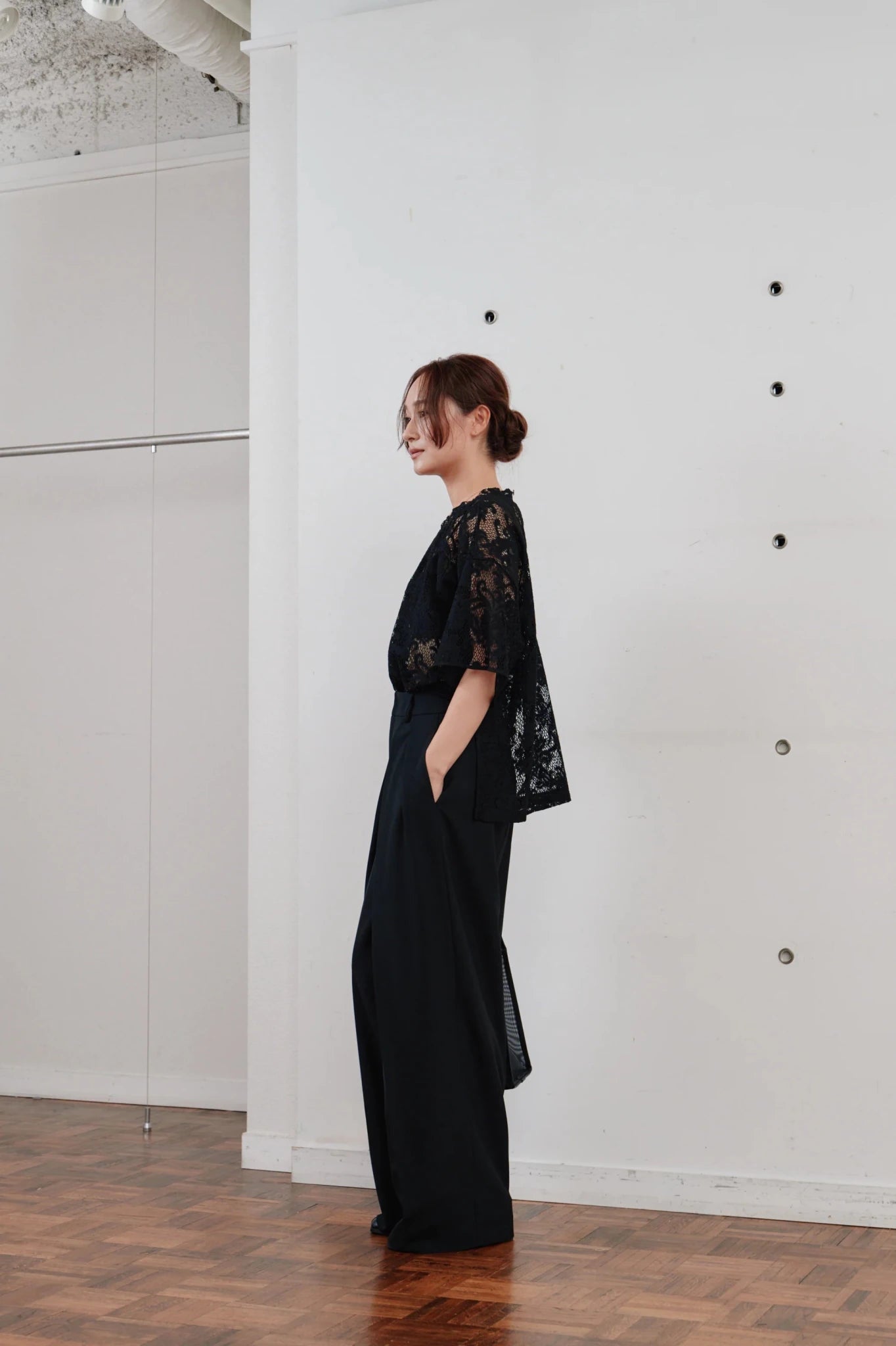 【Hella 2026 SPRING/SUMMER】double tuck wide pants - Champdelarose
