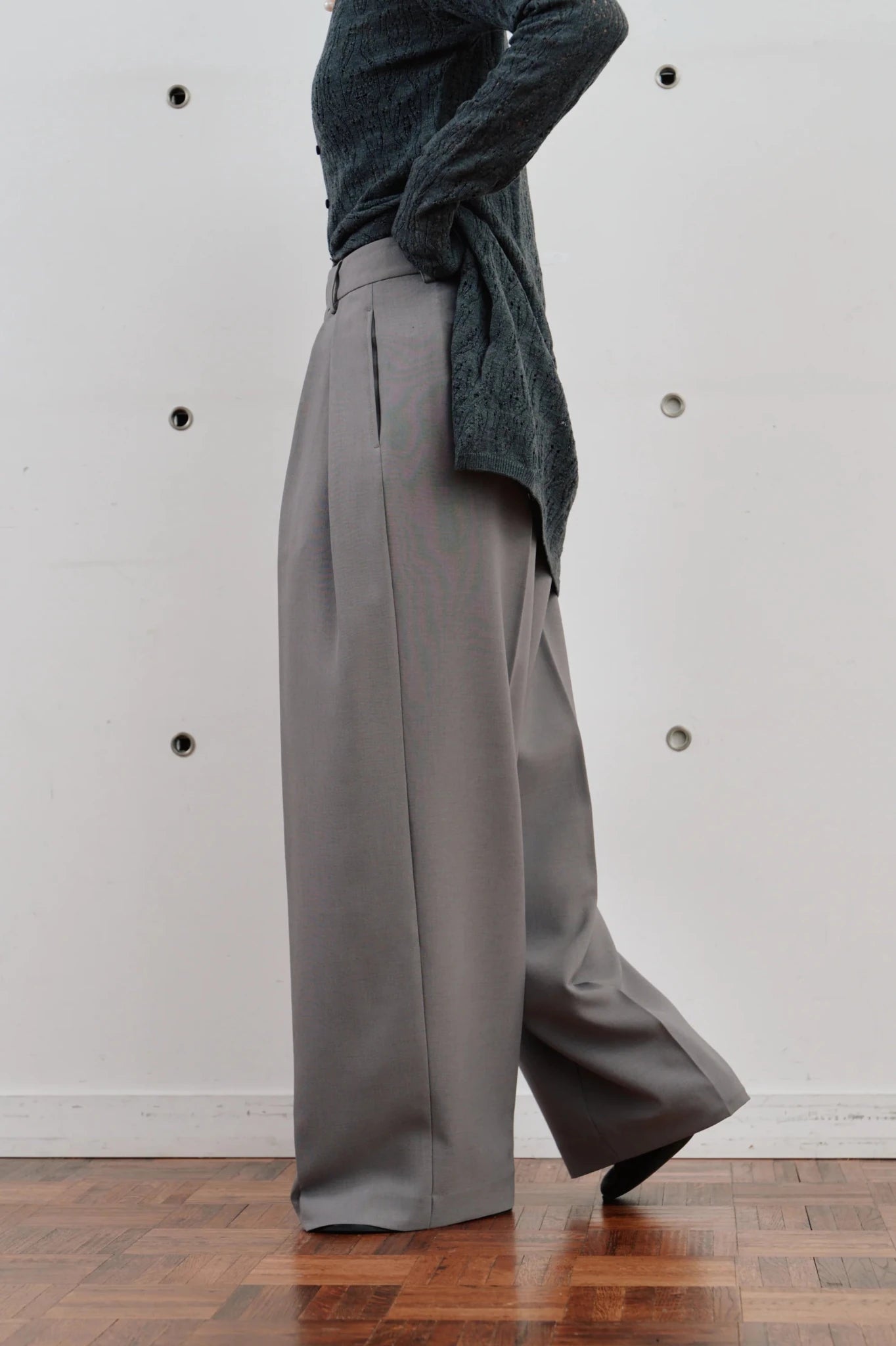 【Hella 2026 SPRING/SUMMER】double tuck wide pants - Champdelarose