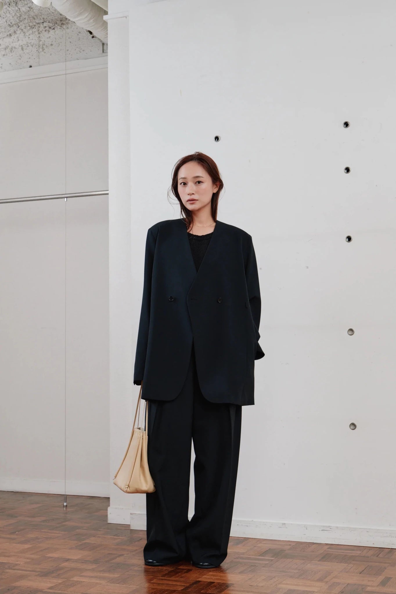 【Hella 2026 SPRING/SUMMER】double tuck wide pants - Champdelarose