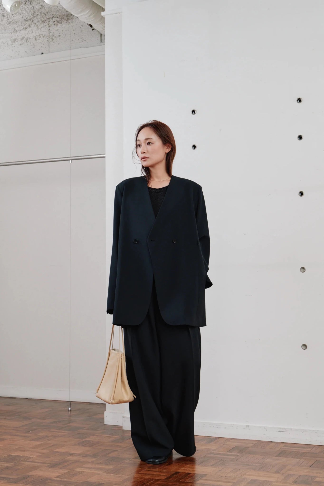 【Hella 2026 SPRING/SUMMER】double tuck wide pants - Champdelarose