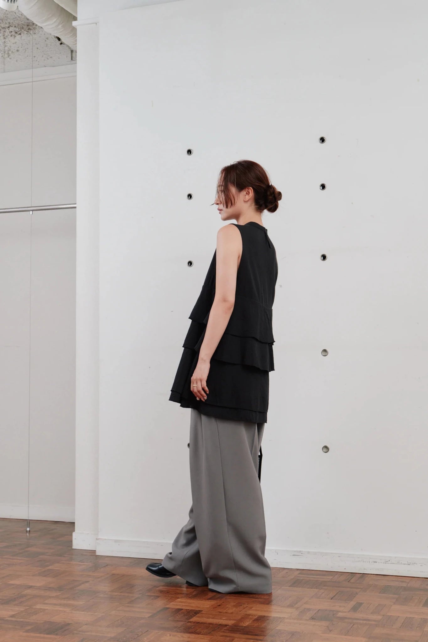 【Hella 2026 SPRING/SUMMER】double tuck wide pants - Champdelarose