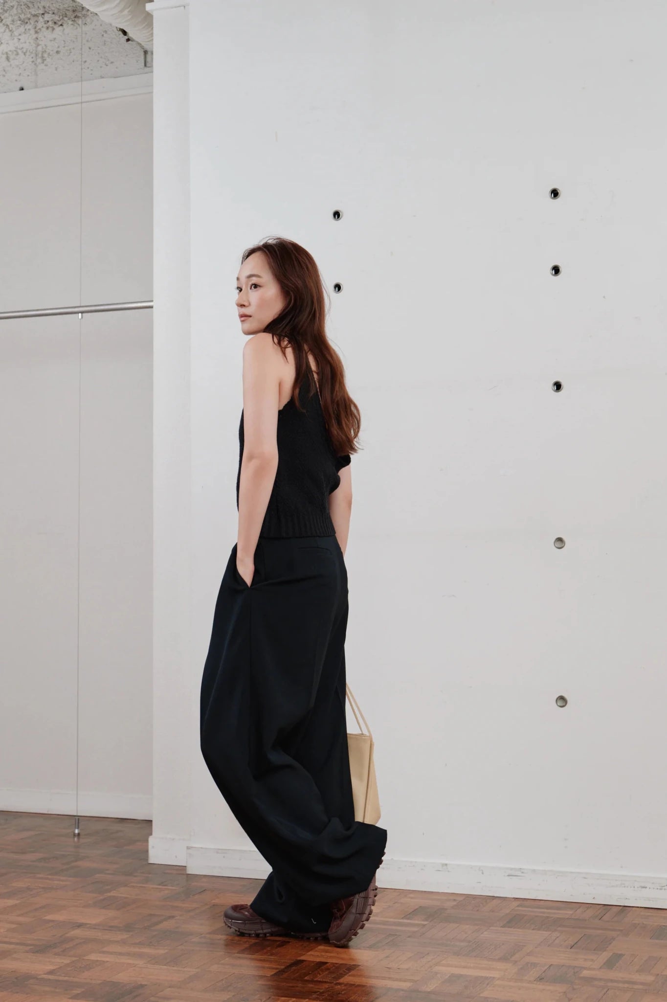 【Hella 2026 SPRING/SUMMER】double tuck wide pants - Champdelarose