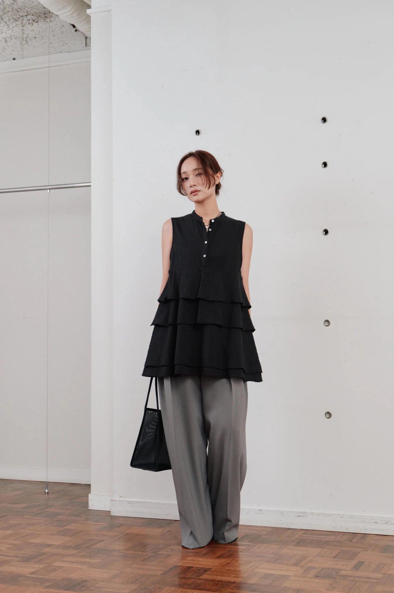 【Hella 2026 SPRING/SUMMER】double tuck wide pants - Champdelarose