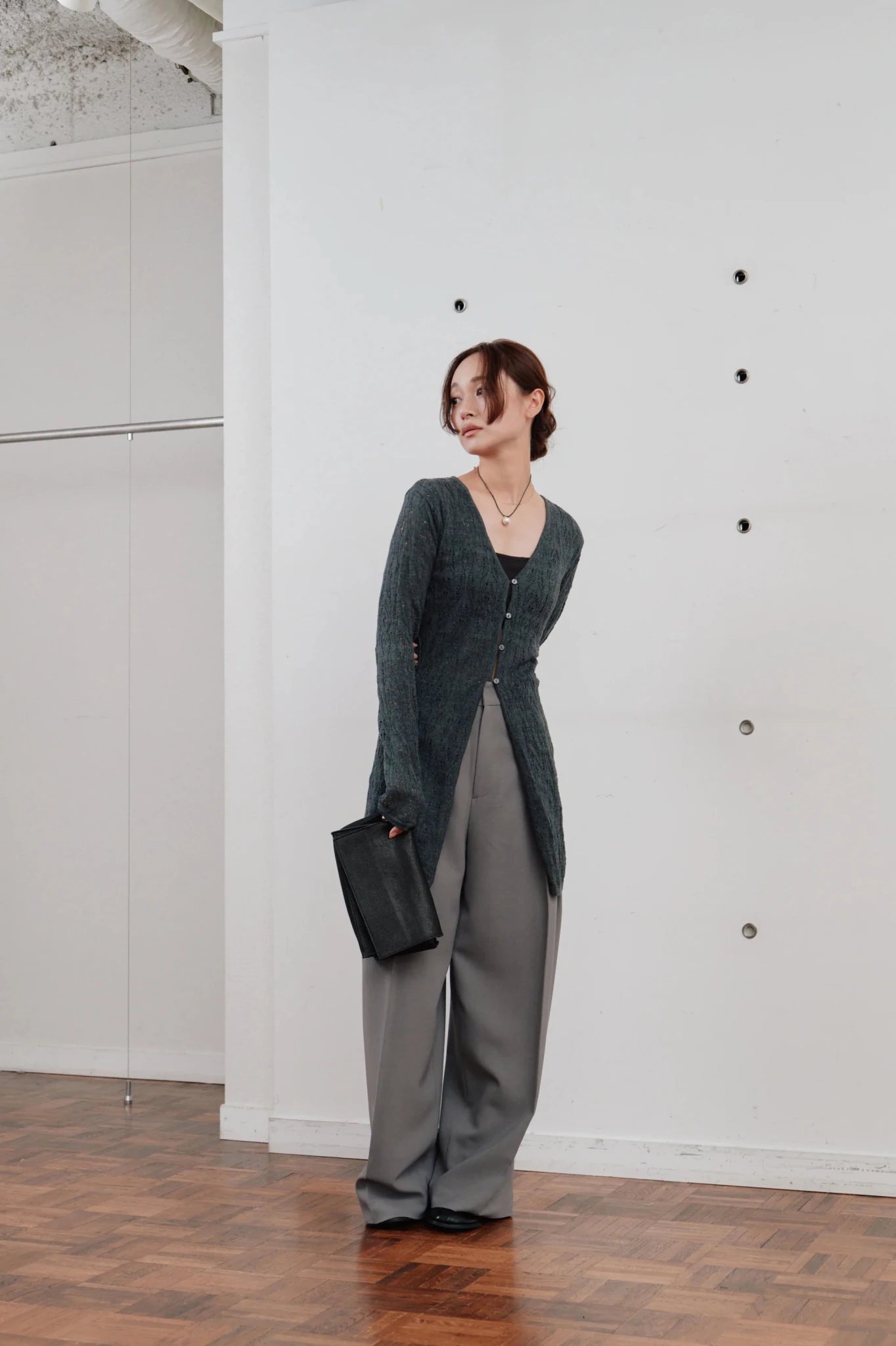 【Hella 2026 SPRING/SUMMER】double tuck wide pants - Champdelarose