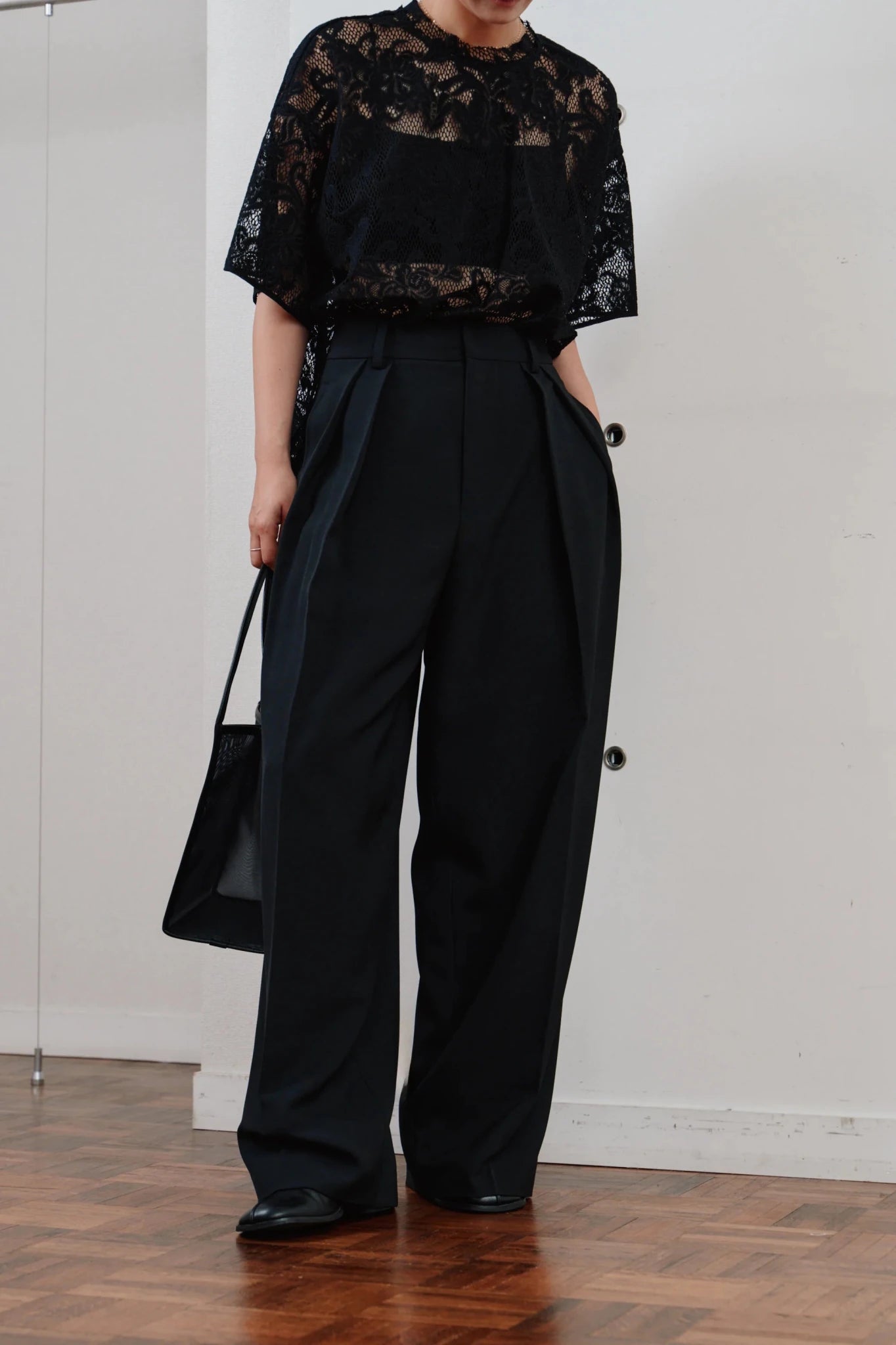 【Hella 2026 SPRING/SUMMER】double tuck wide pants - Champdelarose