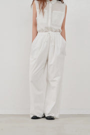 【Hella 2026 SPRING/SUMMER】embroidery easy pants - Champdelarose