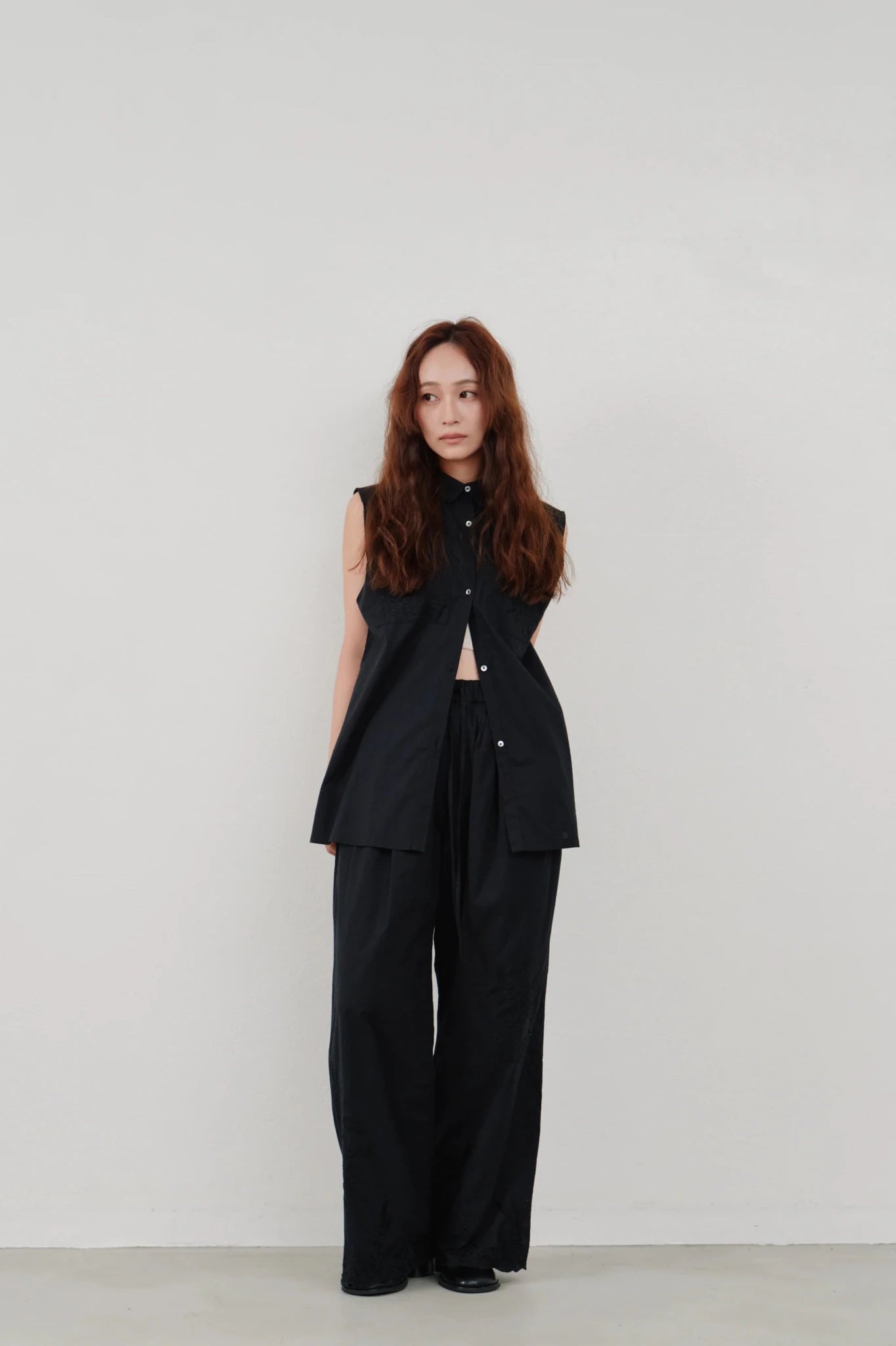 【Hella 2026 SPRING/SUMMER】embroidery pocket shirt - Champdelarose