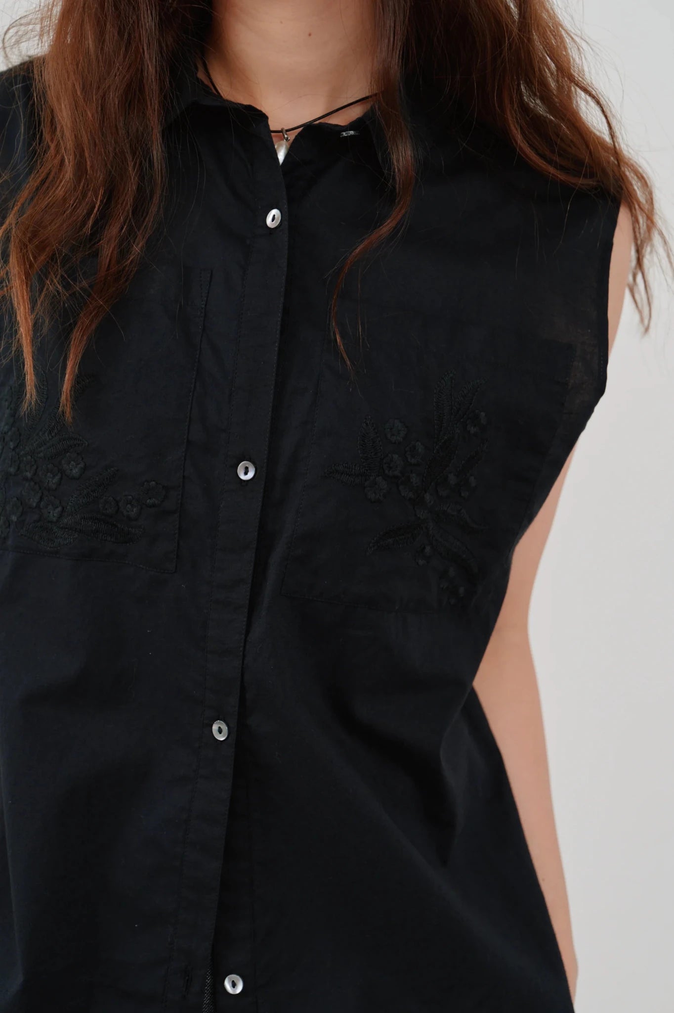 【Hella 2026 SPRING/SUMMER】embroidery pocket shirt - Champdelarose