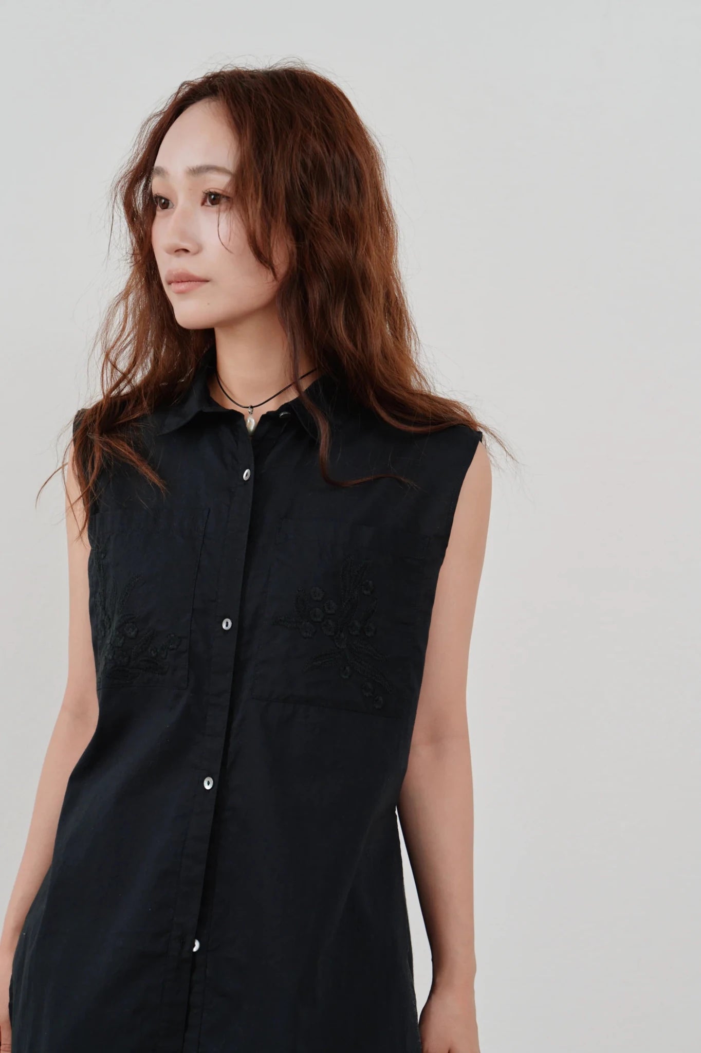 【Hella 2026 SPRING/SUMMER】embroidery pocket shirt - Champdelarose