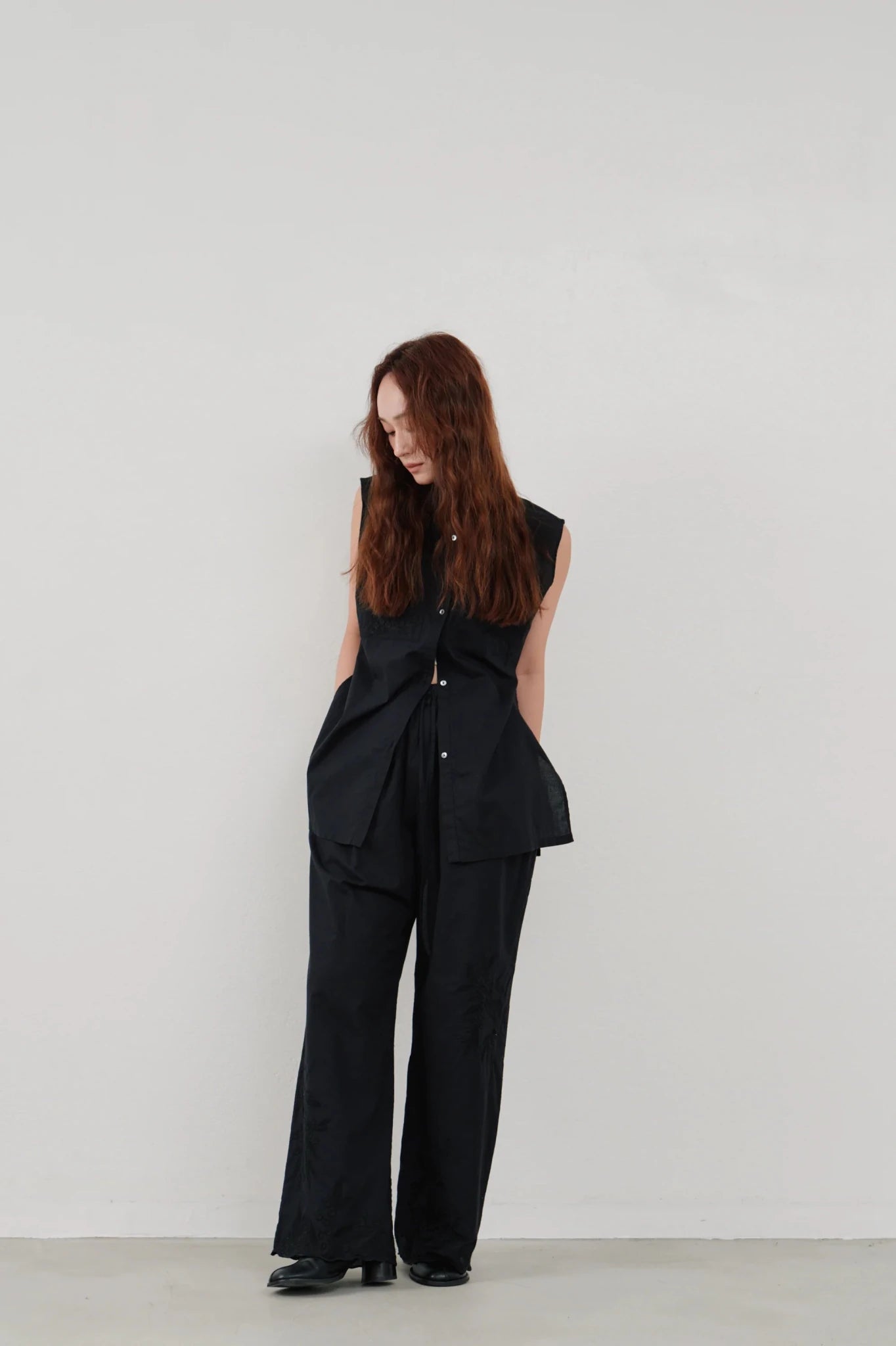 【Hella 2026 SPRING/SUMMER】embroidery pocket shirt - Champdelarose