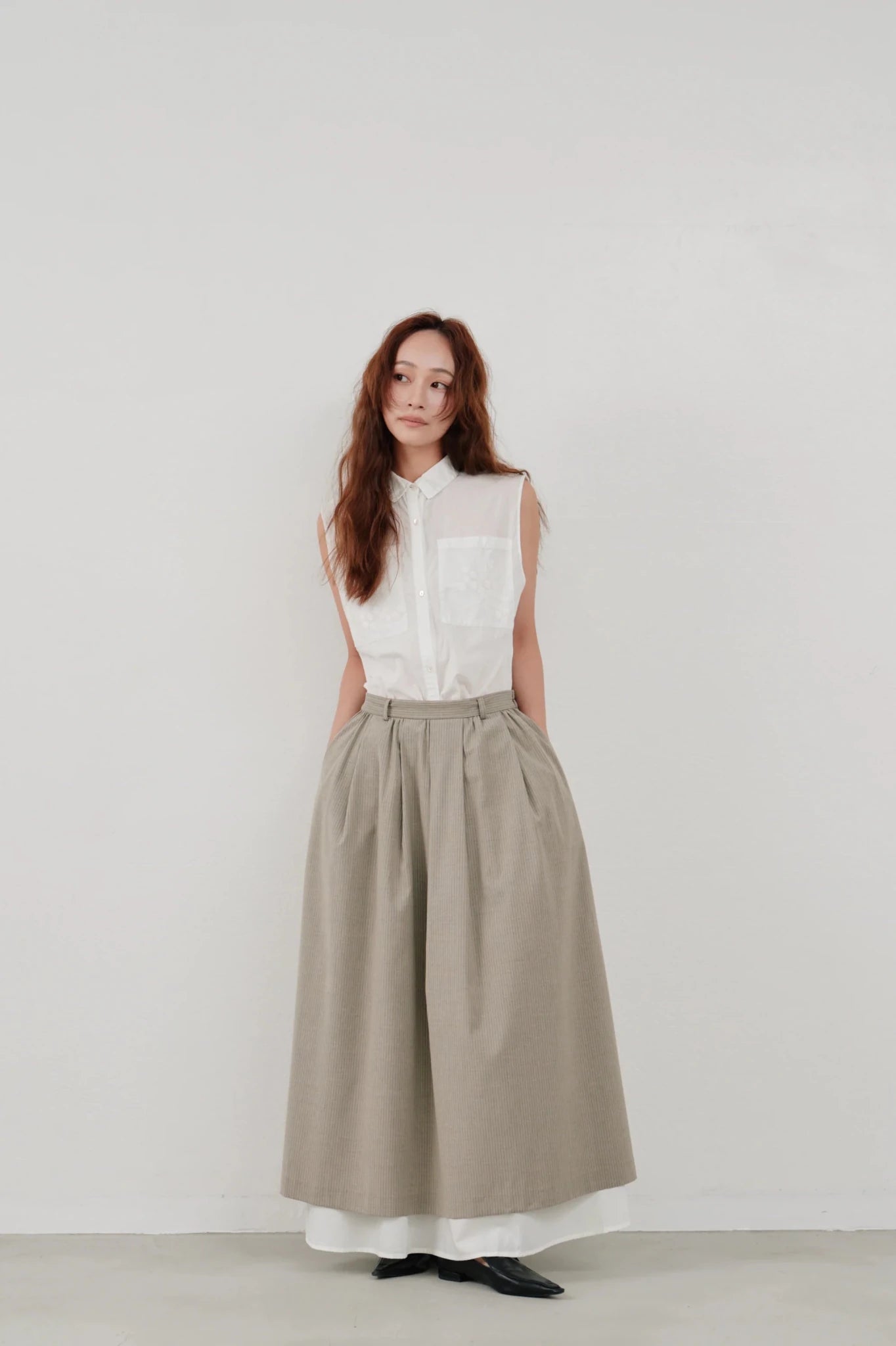 【Hella 2026 SPRING/SUMMER】embroidery pocket shirt - Champdelarose