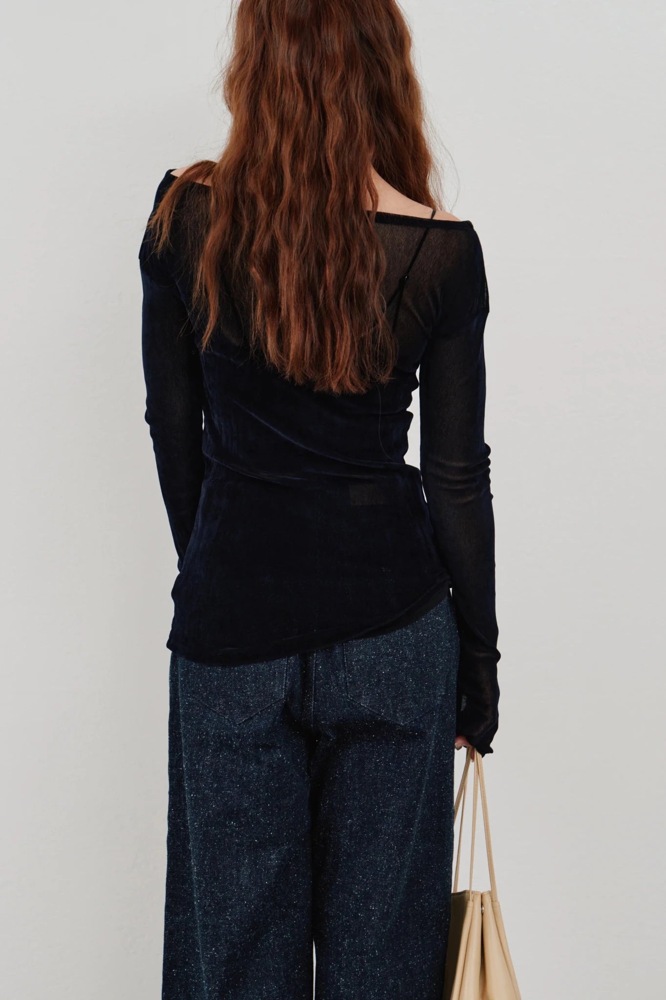 【Hella 2026 SPRING/SUMMER】flocky tulle top - Champdelarose