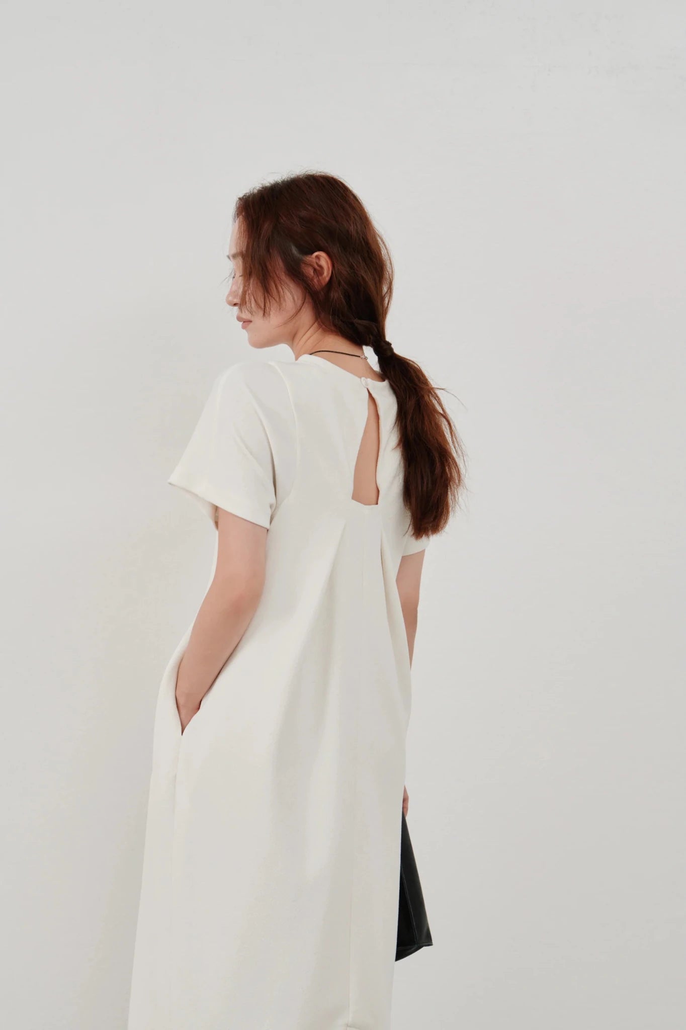 【Hella 2026 SPRING/SUMMER】front tuck cocoon dress - Champdelarose