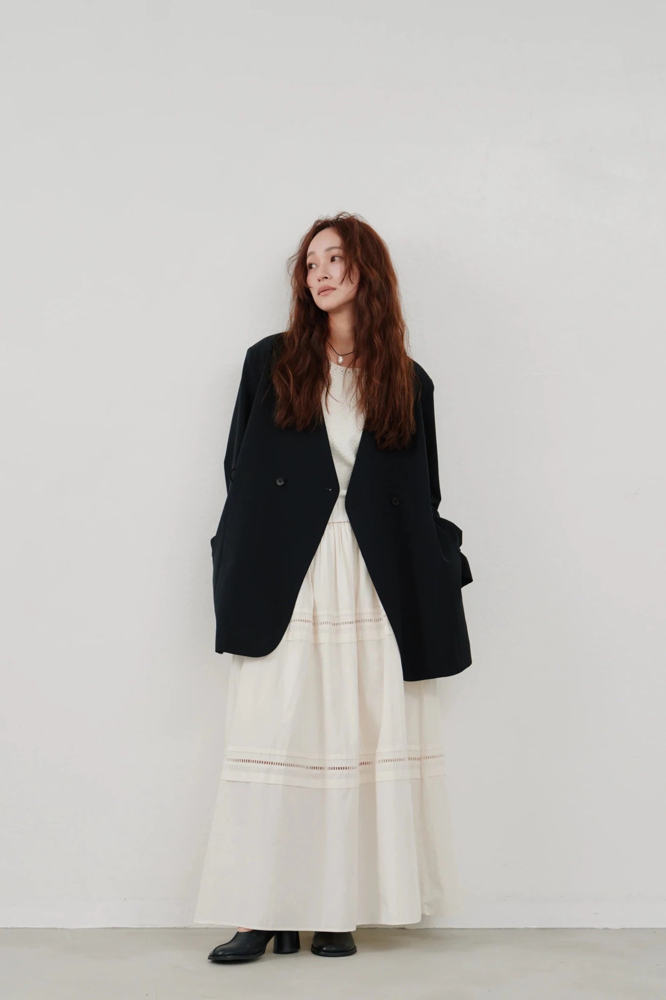【Hella 2026 SPRING/SUMMER】ladder lace gather skirt - Champdelarose