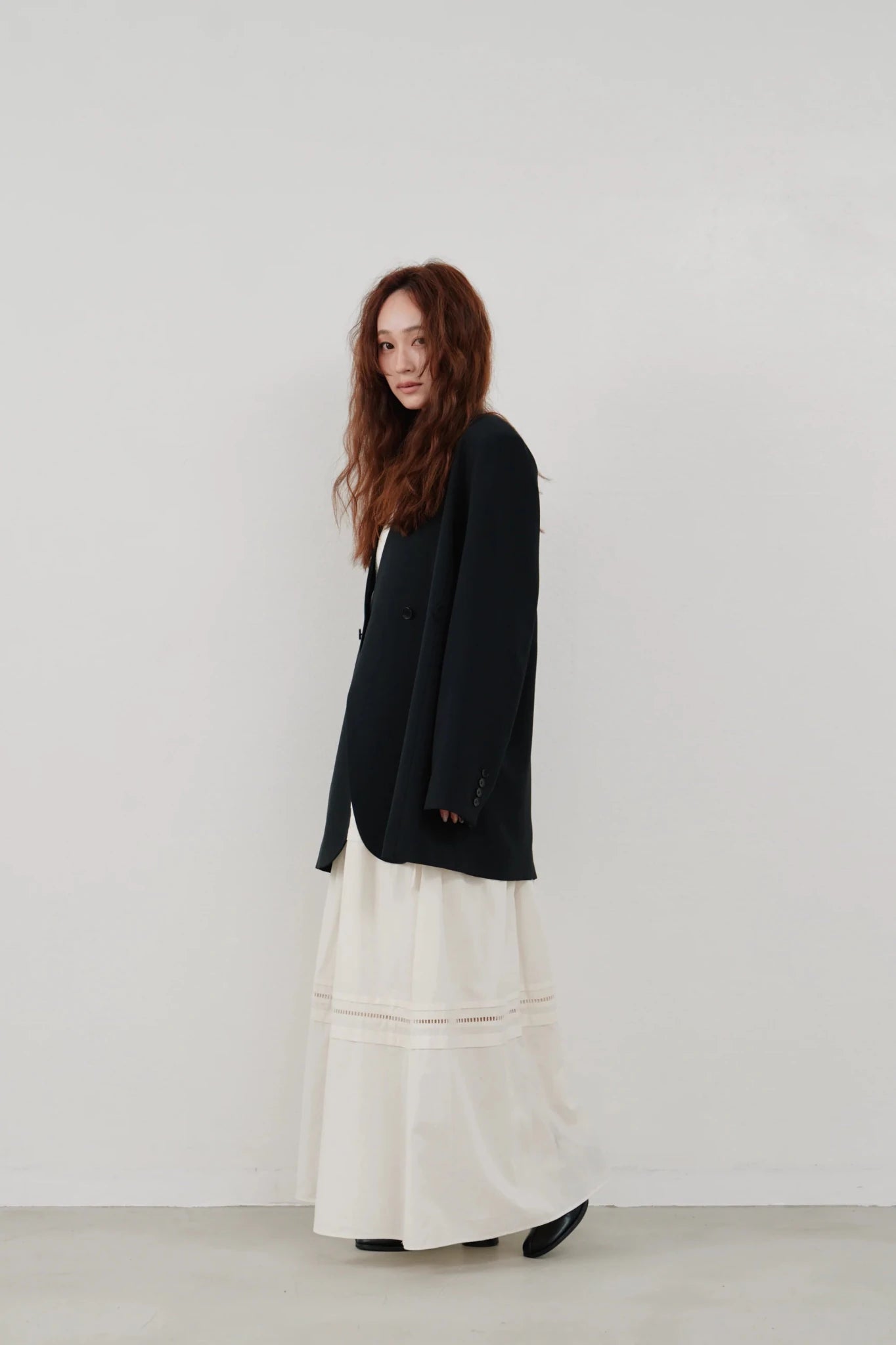 【Hella 2026 SPRING/SUMMER】ladder lace gather skirt - Champdelarose