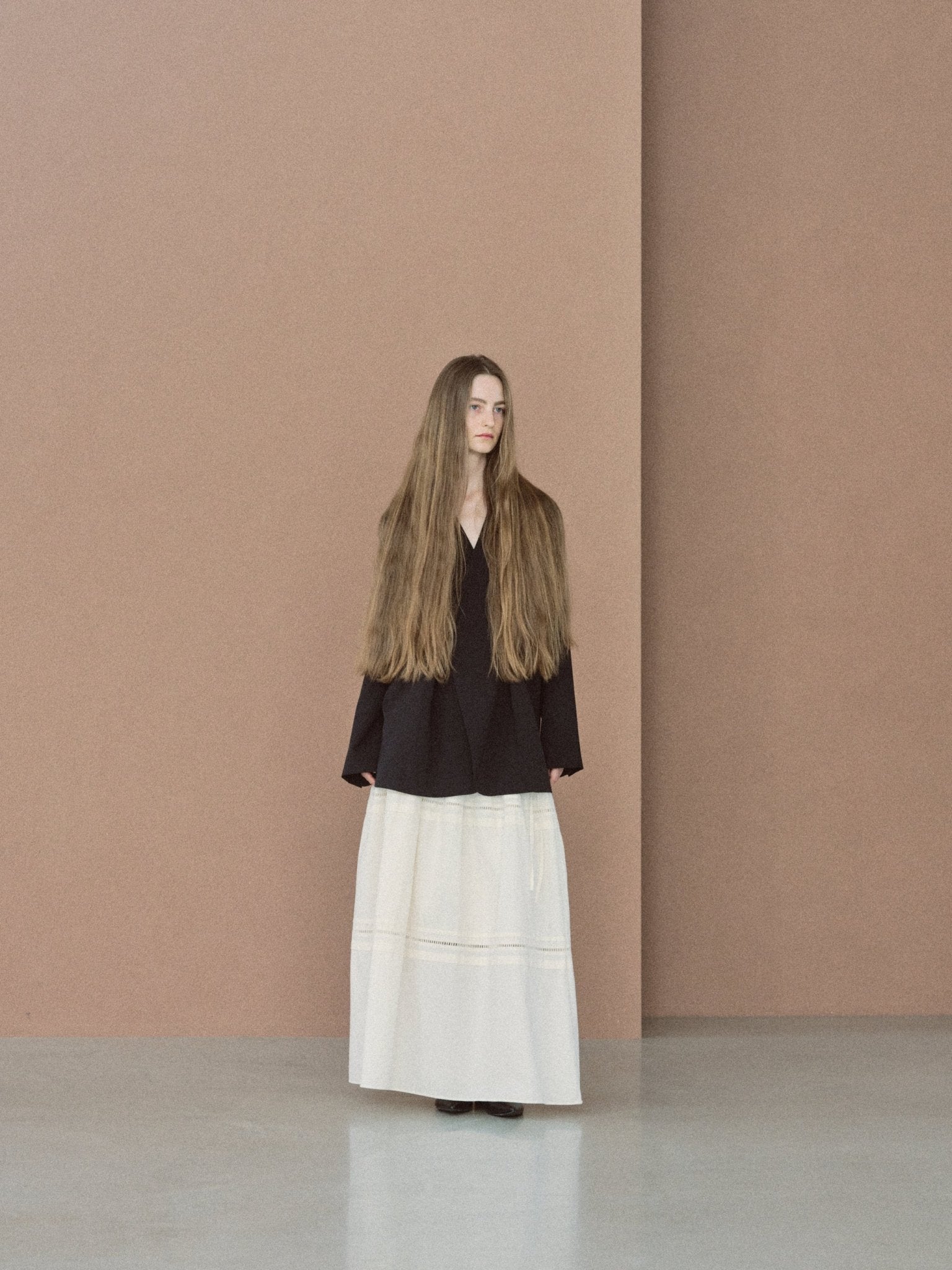 【Hella 2026 SPRING/SUMMER】ladder lace gather skirt - Champdelarose