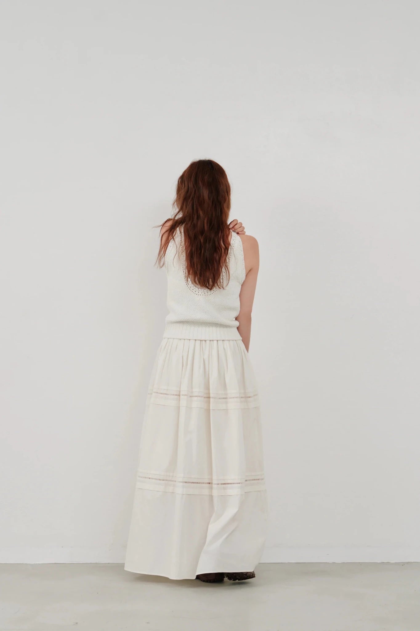 【Hella 2026 SPRING/SUMMER】ladder lace gather skirt - Champdelarose