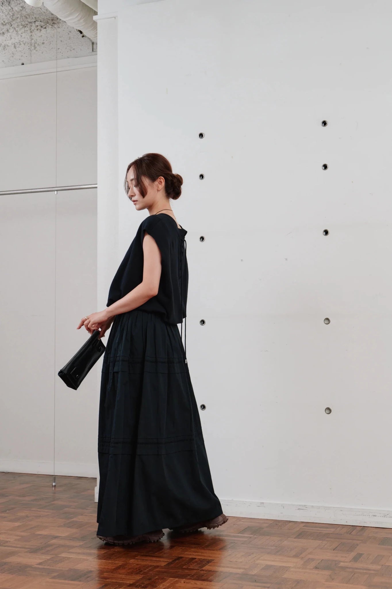 【Hella 2026 SPRING/SUMMER】ladder lace gather skirt - Champdelarose