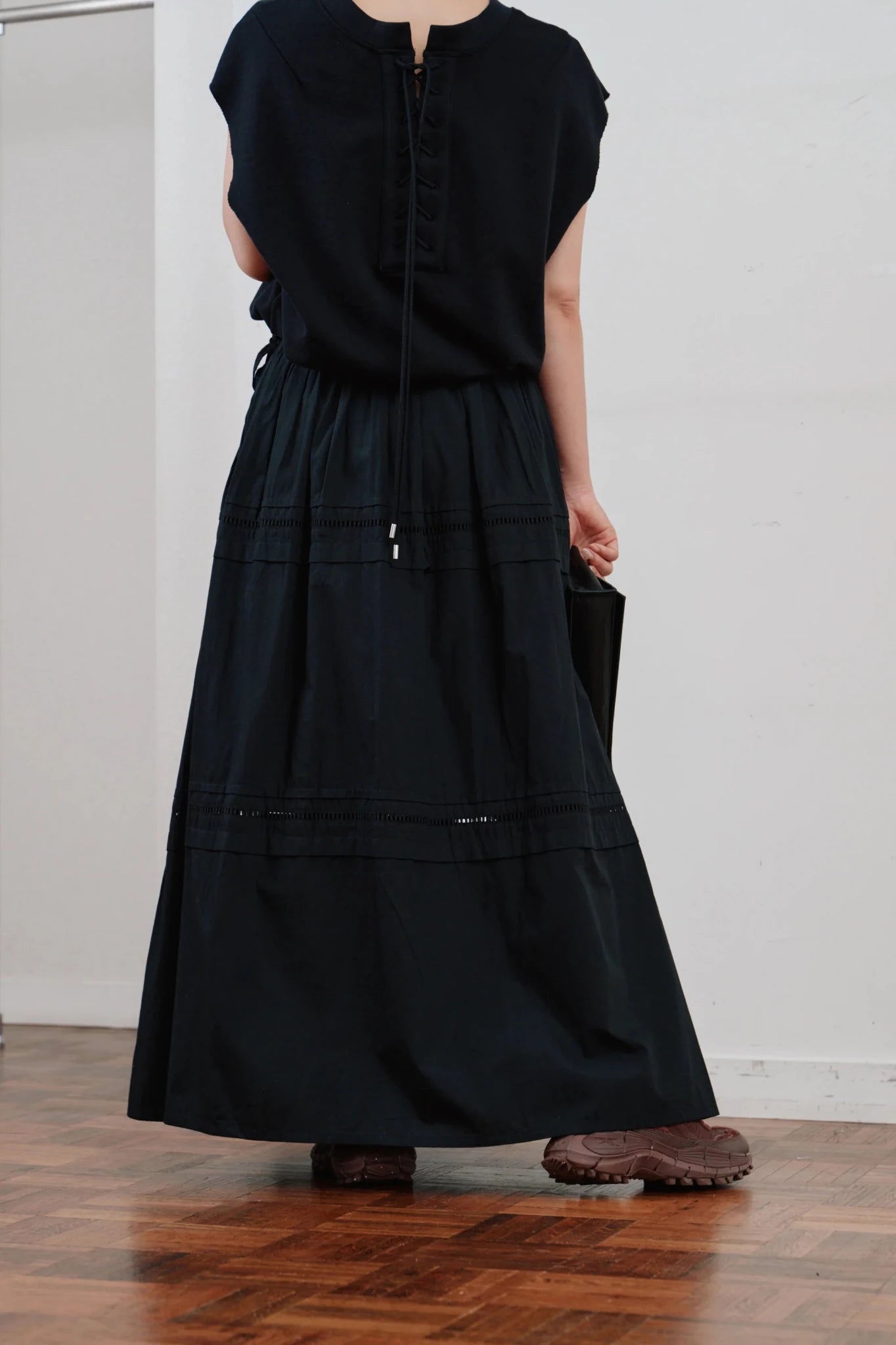 【Hella 2026 SPRING/SUMMER】ladder lace gather skirt - Champdelarose