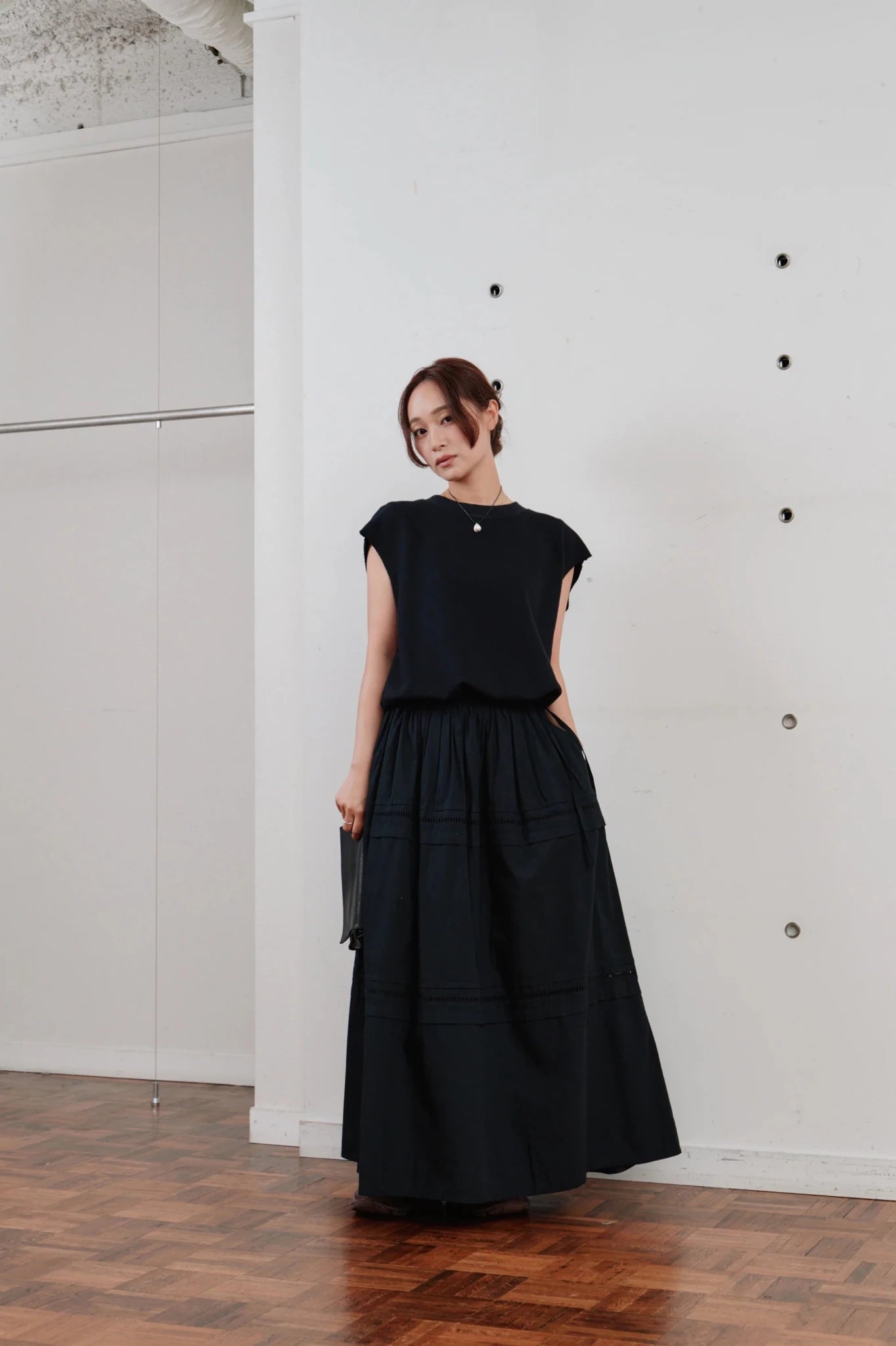 【Hella 2026 SPRING/SUMMER】ladder lace gather skirt - Champdelarose