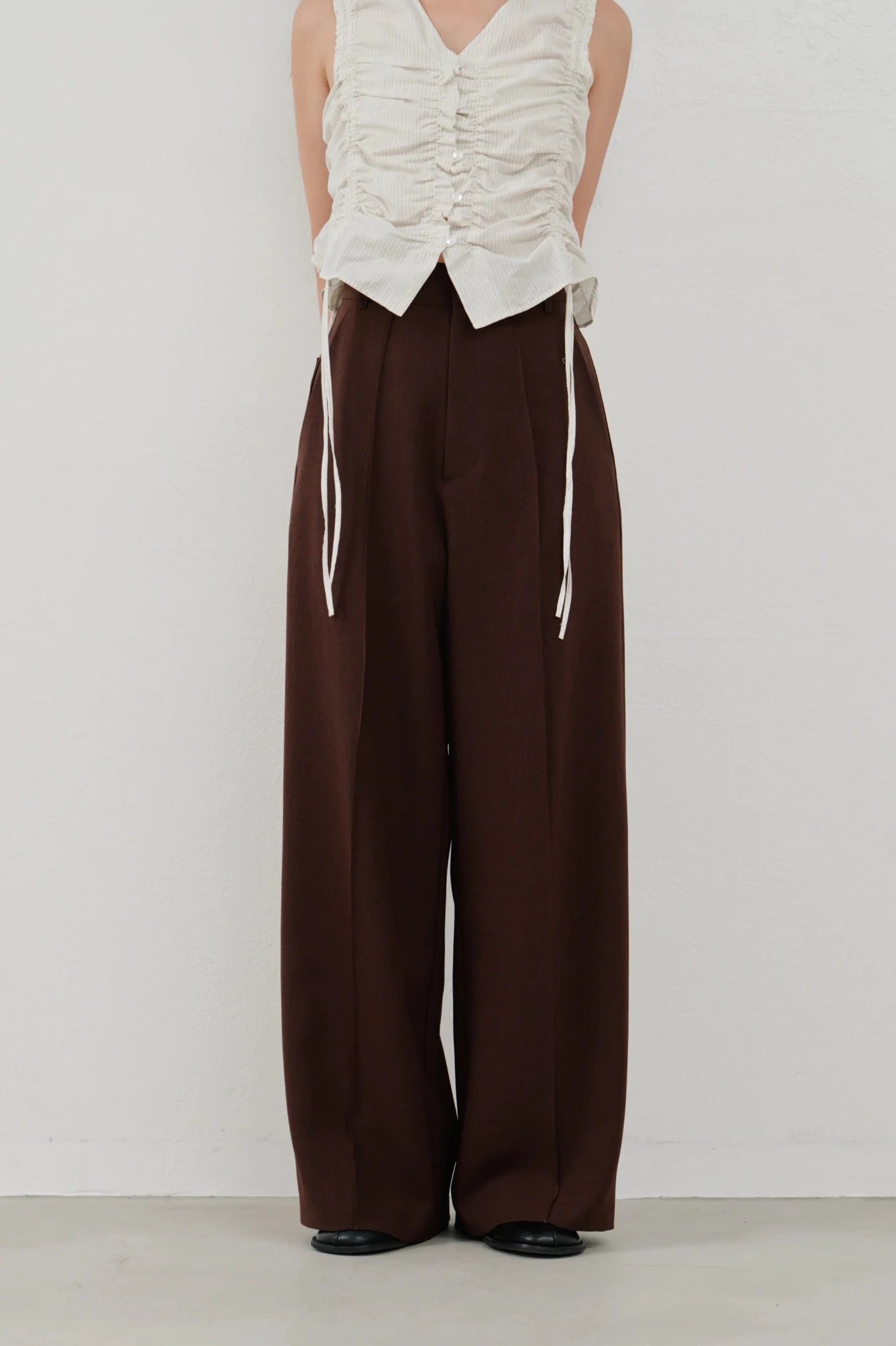 【Hella 2026 SPRING/SUMMER】pintuck wide pants - Champdelarose