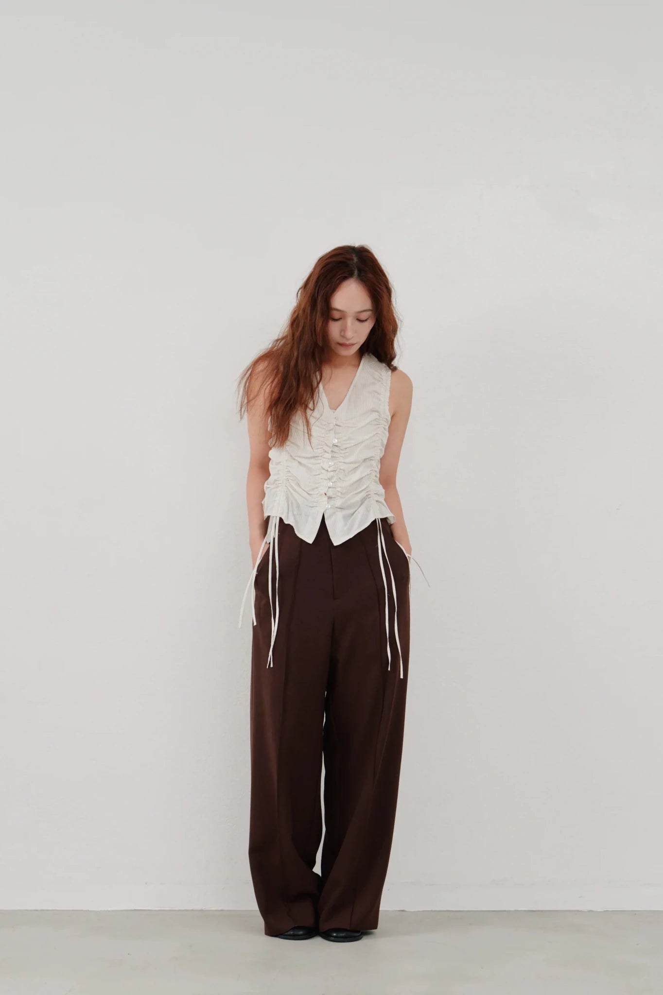 【Hella 2026 SPRING/SUMMER】pintuck wide pants - Champdelarose