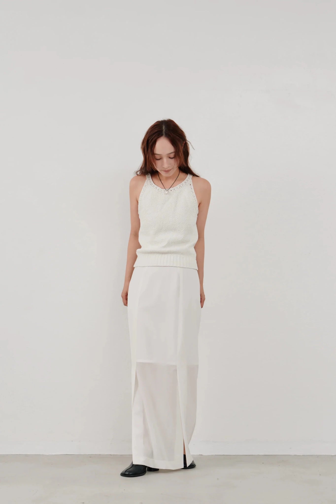 【Hella 2026 SPRING/SUMMER】sheer pencil skirt - Champdelarose