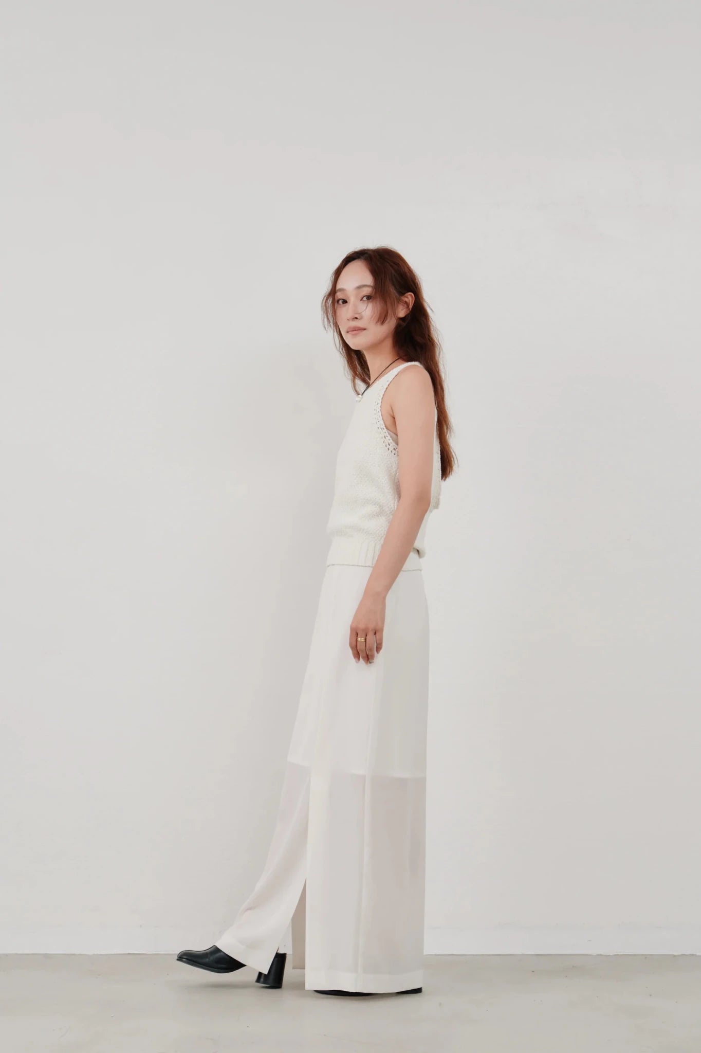 【Hella 2026 SPRING/SUMMER】sheer pencil skirt - Champdelarose