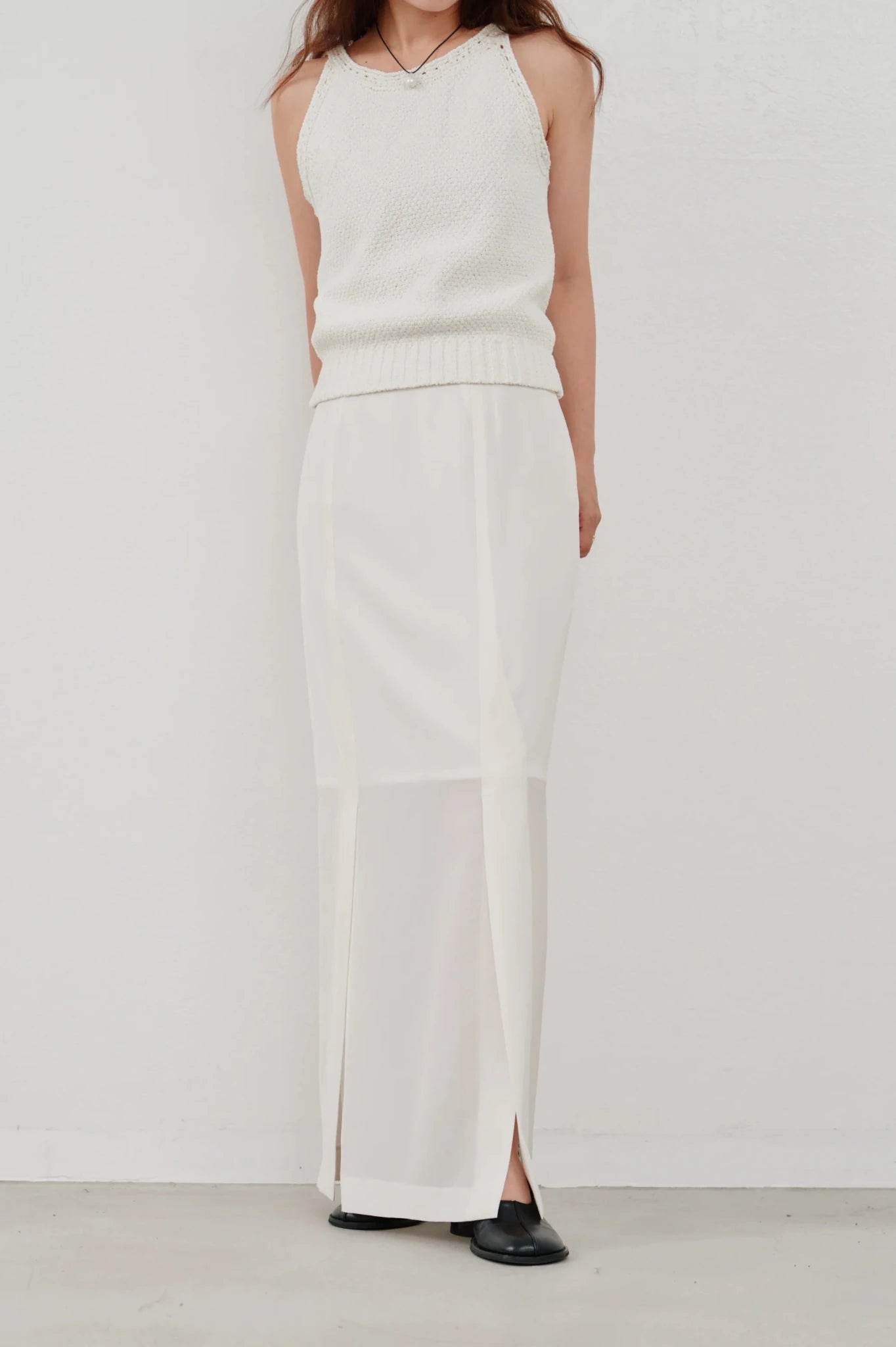 【Hella 2026 SPRING/SUMMER】sheer pencil skirt - Champdelarose