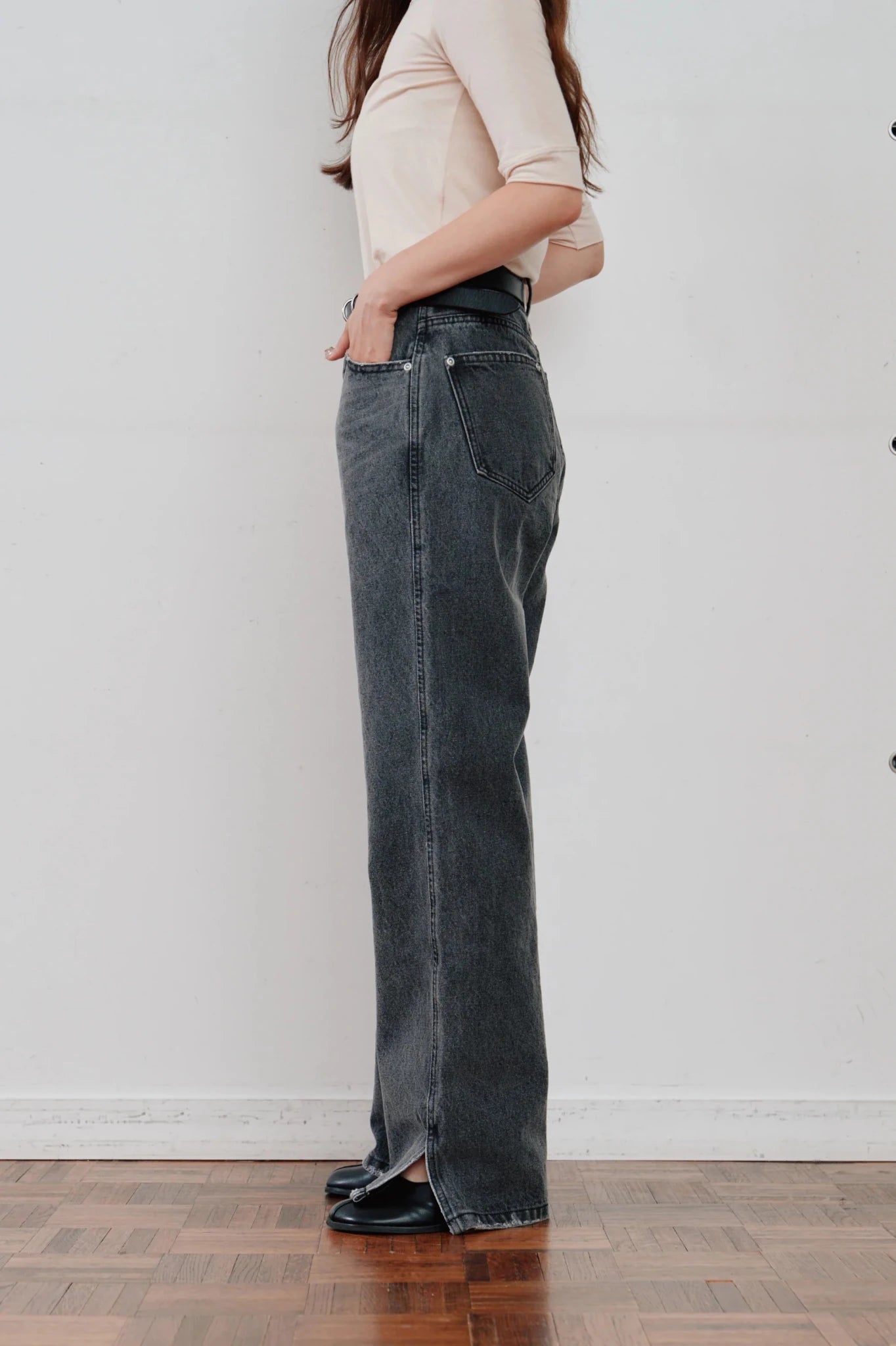 【Hella 2026 SPRING/SUMMER】side hem slit denim - Champdelarose