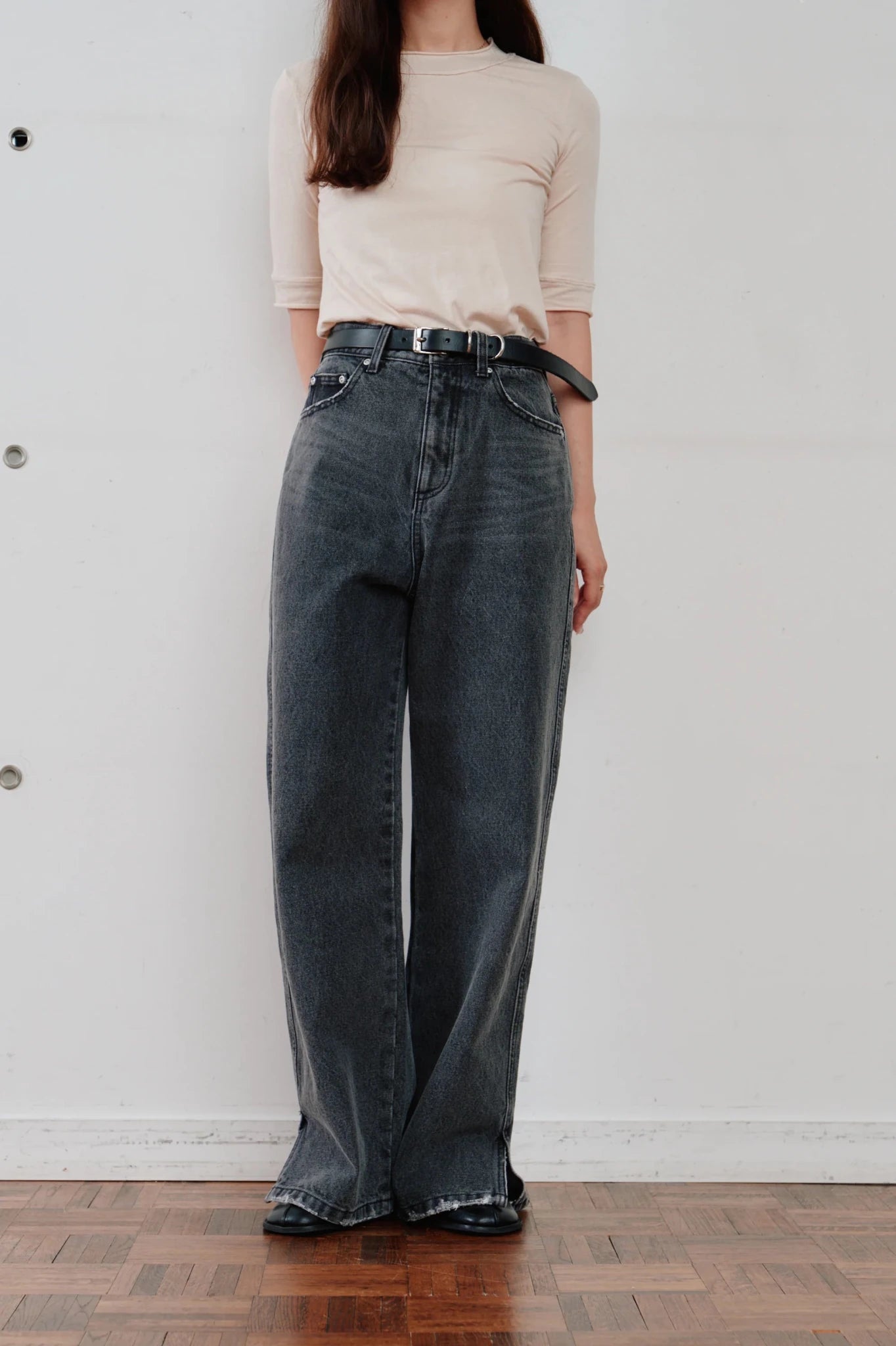 【Hella 2026 SPRING/SUMMER】side hem slit denim - Champdelarose