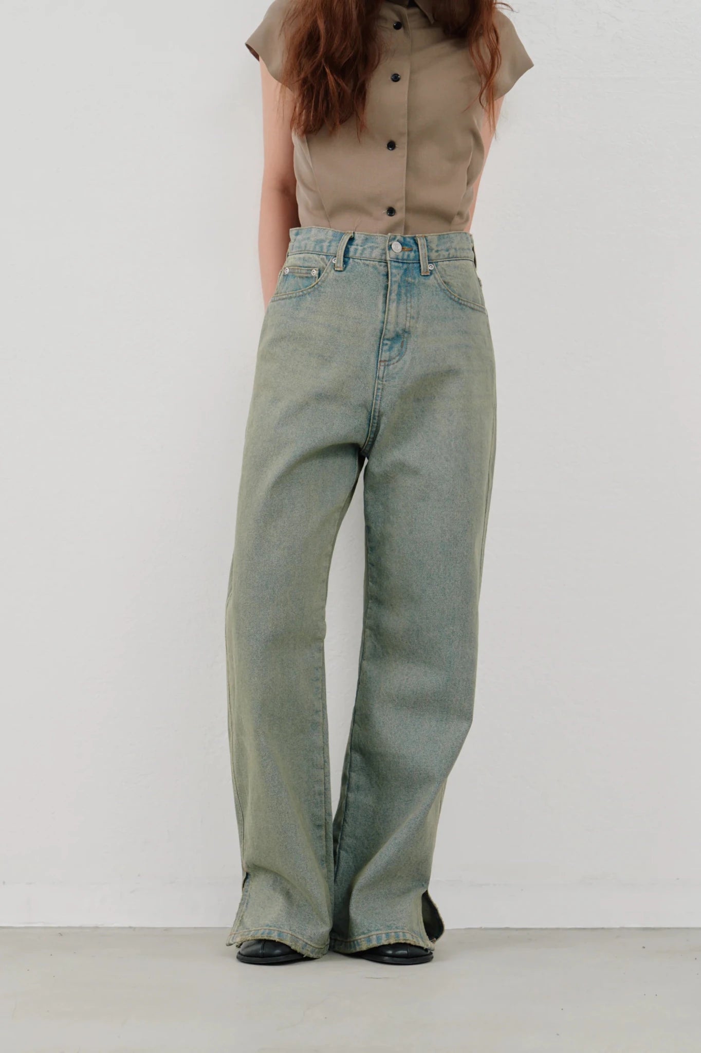 【Hella 2026 SPRING/SUMMER】side hem slit denim - Champdelarose