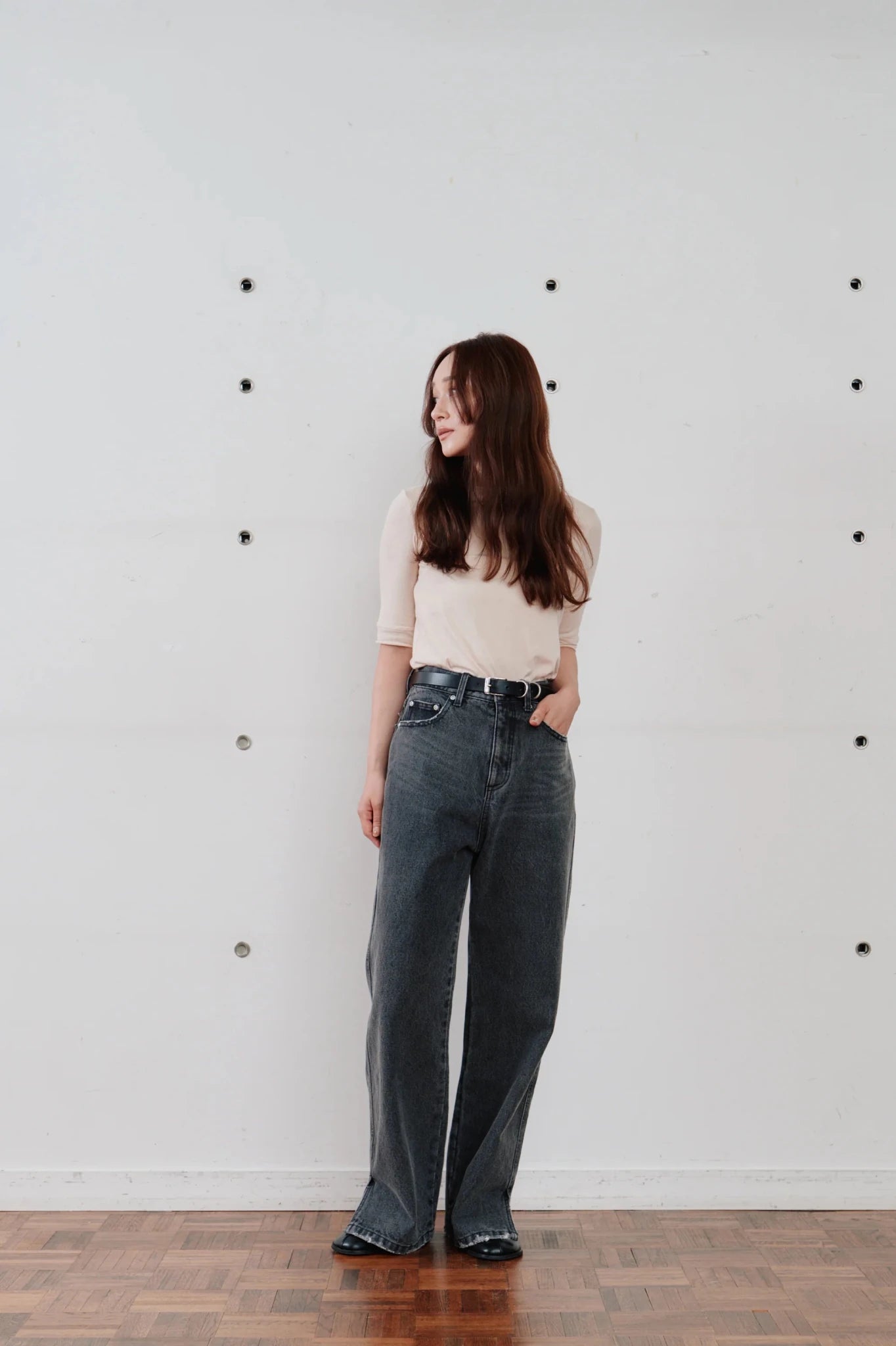 【Hella 2026 SPRING/SUMMER】side hem slit denim - Champdelarose