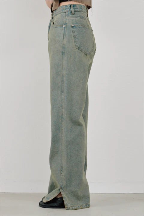 【Hella 2026 SPRING/SUMMER】side hem slit denim - Champdelarose