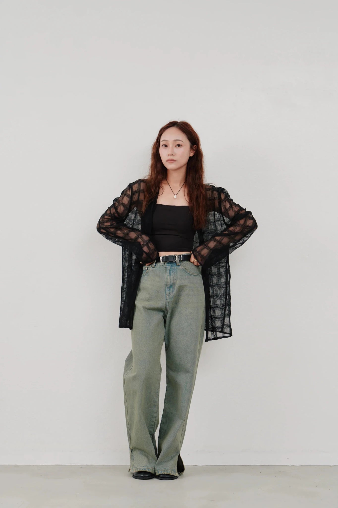 【Hella 2026 SPRING/SUMMER】side hem slit denim - Champdelarose